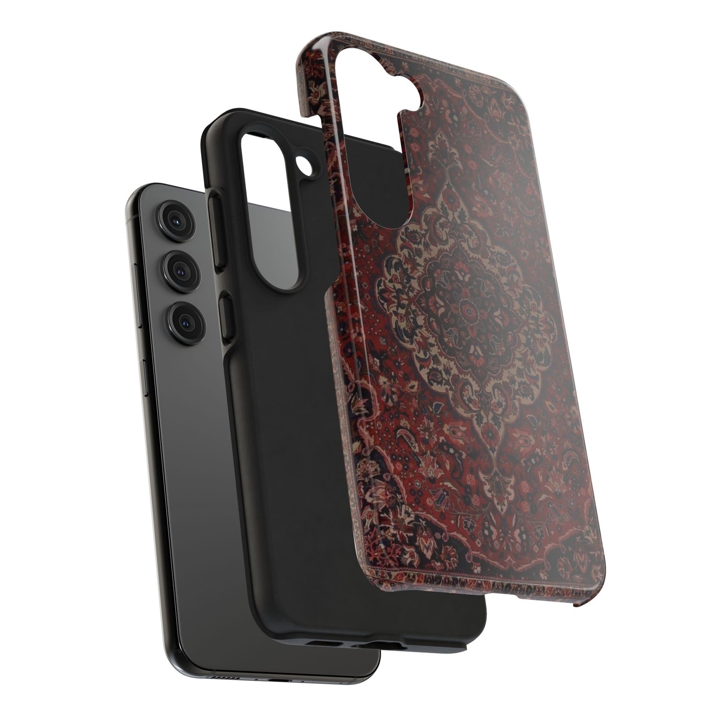 Bohemian Rug Pattern Tough Phone Case, Boho Chic Accessory, Stylish Phone Protection, Unique Gift Idea, Trendy Tech Gear