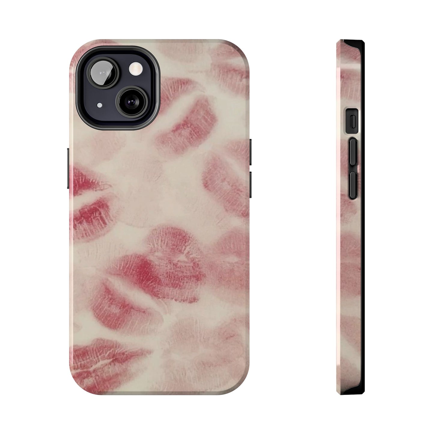 Stylish Kiss Print Phone Cases | Chic Mobile Covers for Trendy Users, Gift for Her, Protective Case, Birthday Present, Valentine's Day