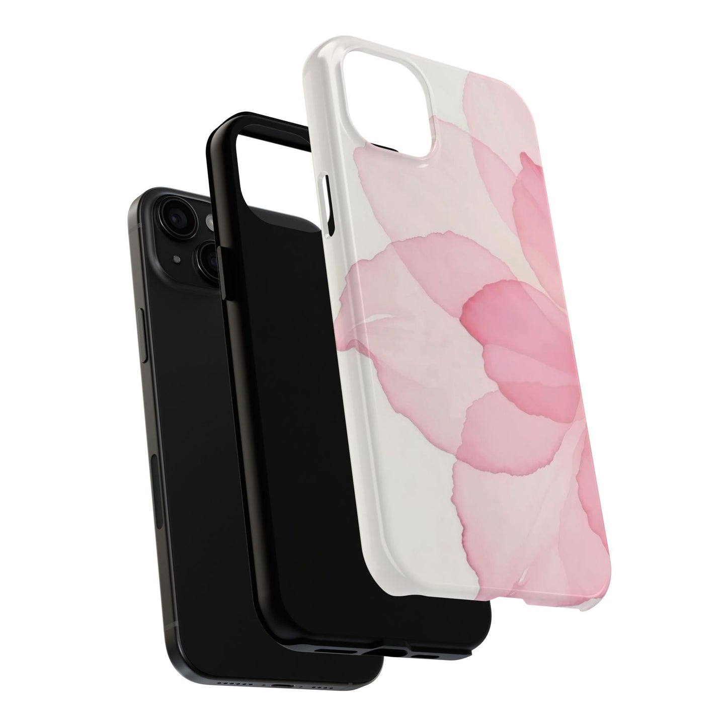 Floral Tough Phone Cases, Durable Phone Cover, Pink Flower Design, Gift for Her, Elegant Phone Accessory, Protect Your Phone