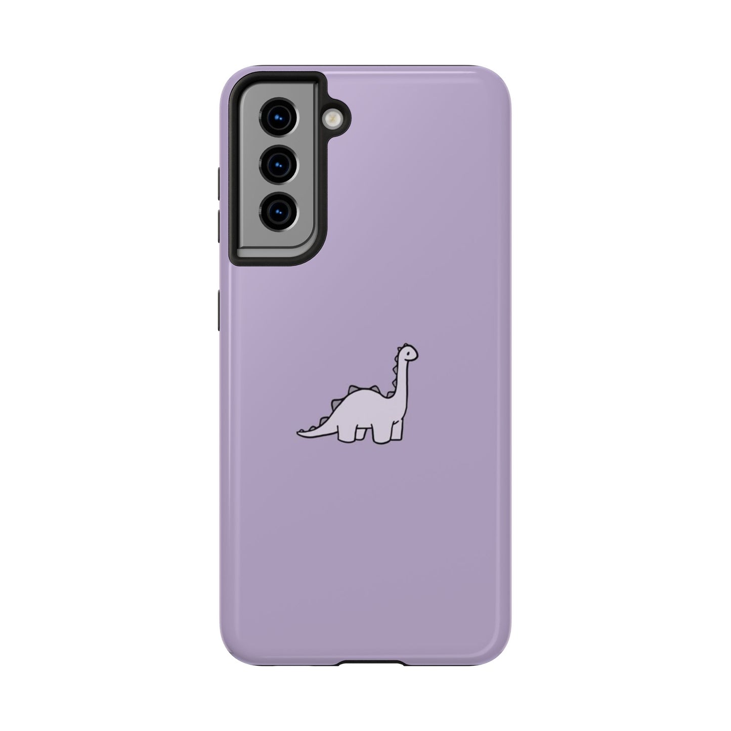 Cute Dinosaur Tough Phone Cases, Kid-Friendly Phone Covers, Dinosaur Gifts for Kids, Purple Phone Accessories, Durable Cases