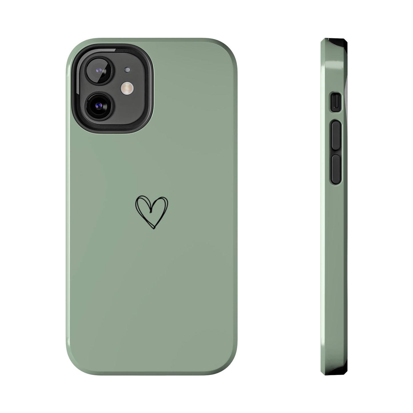 Stylish Tough Phone Cases with Heart Design, Cute Mobile Covers, Unique Gifts for Him/Her, Durable Accessories, Birthday/Friends/Valentine's