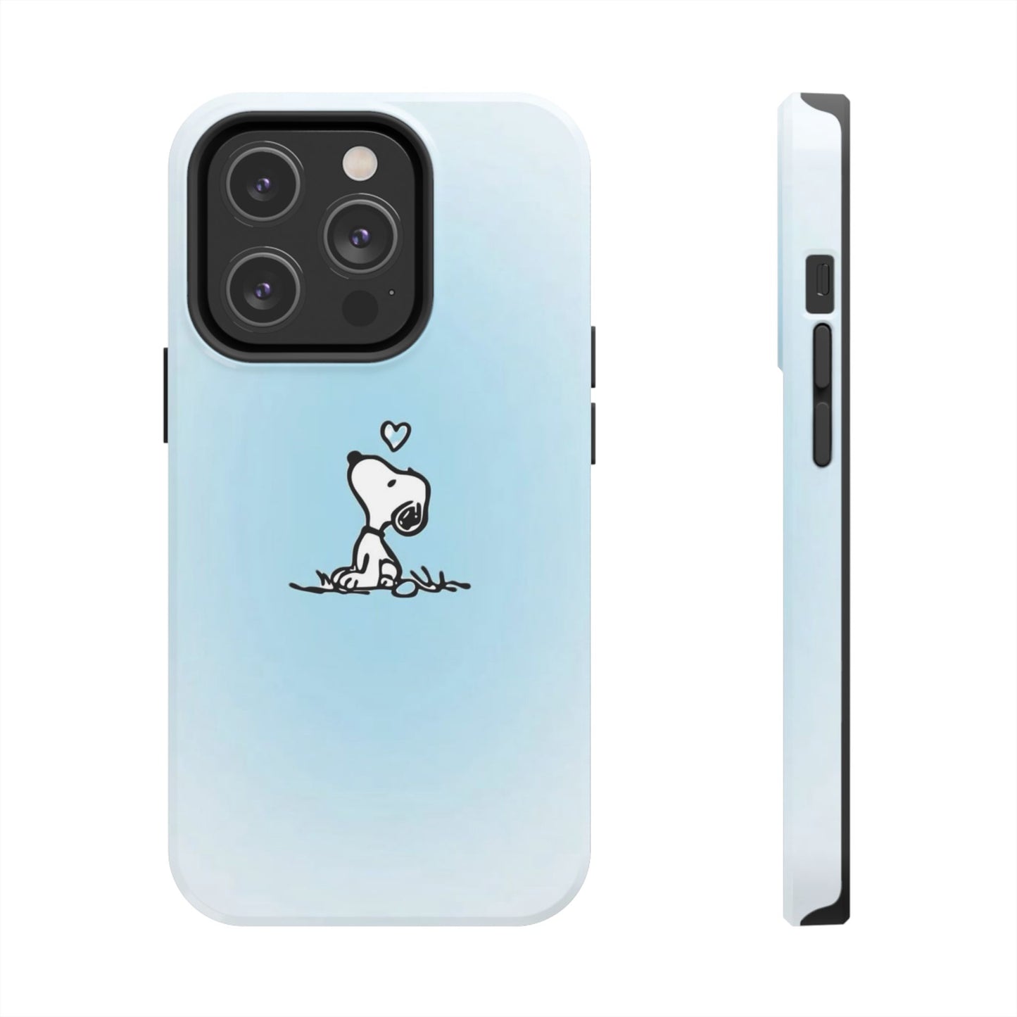 Snoopy Love Tough Phone Cases, Durable Phone Covers for Dog Lovers, Cute Gift for Birthdays, Valentine's Day, Pet Enthusiasts