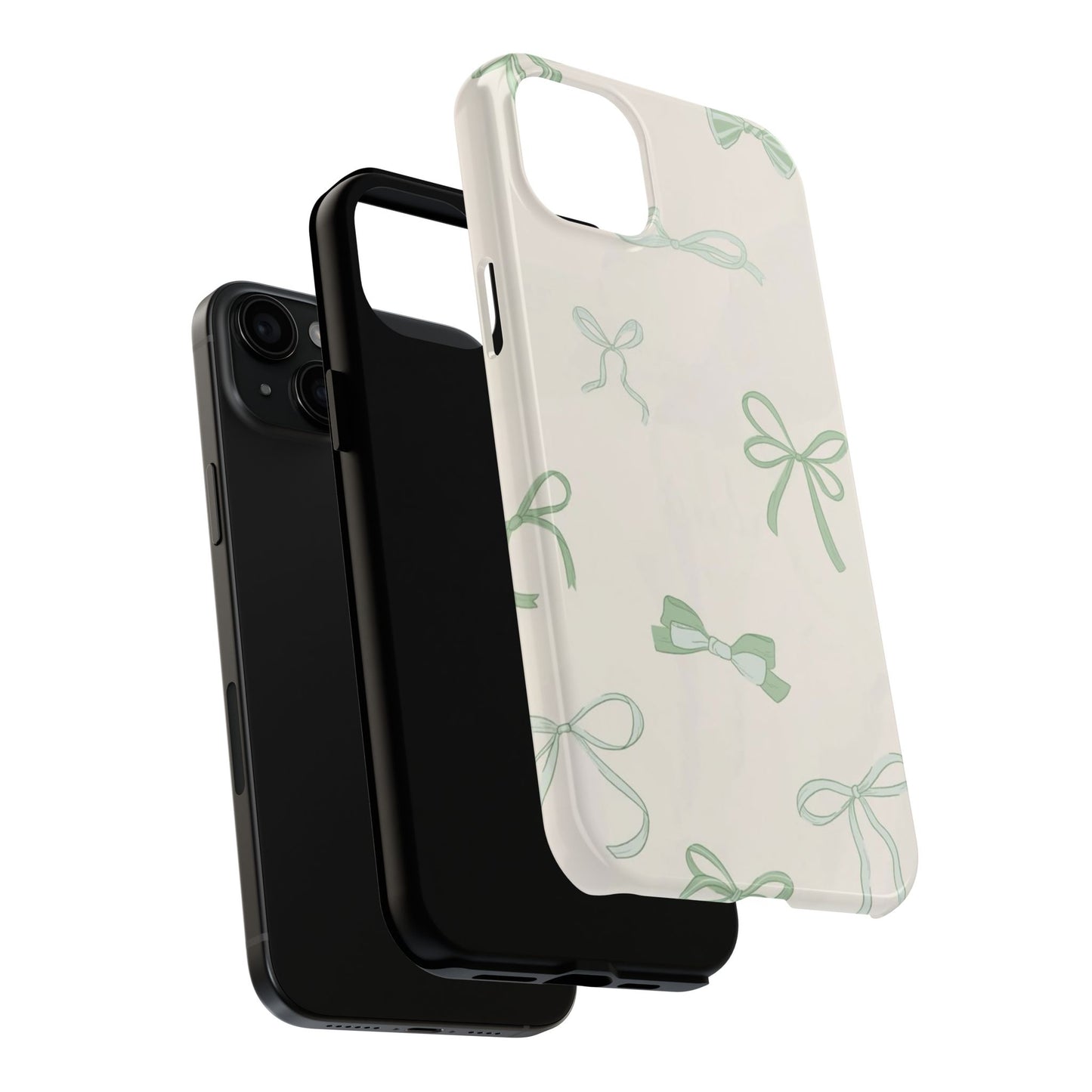 Delicate Bow Phone Cases, Floral Phone Covers, Cute Tech Accessories, Gift for Her, Pastel Aesthetic, Birthday Gifts