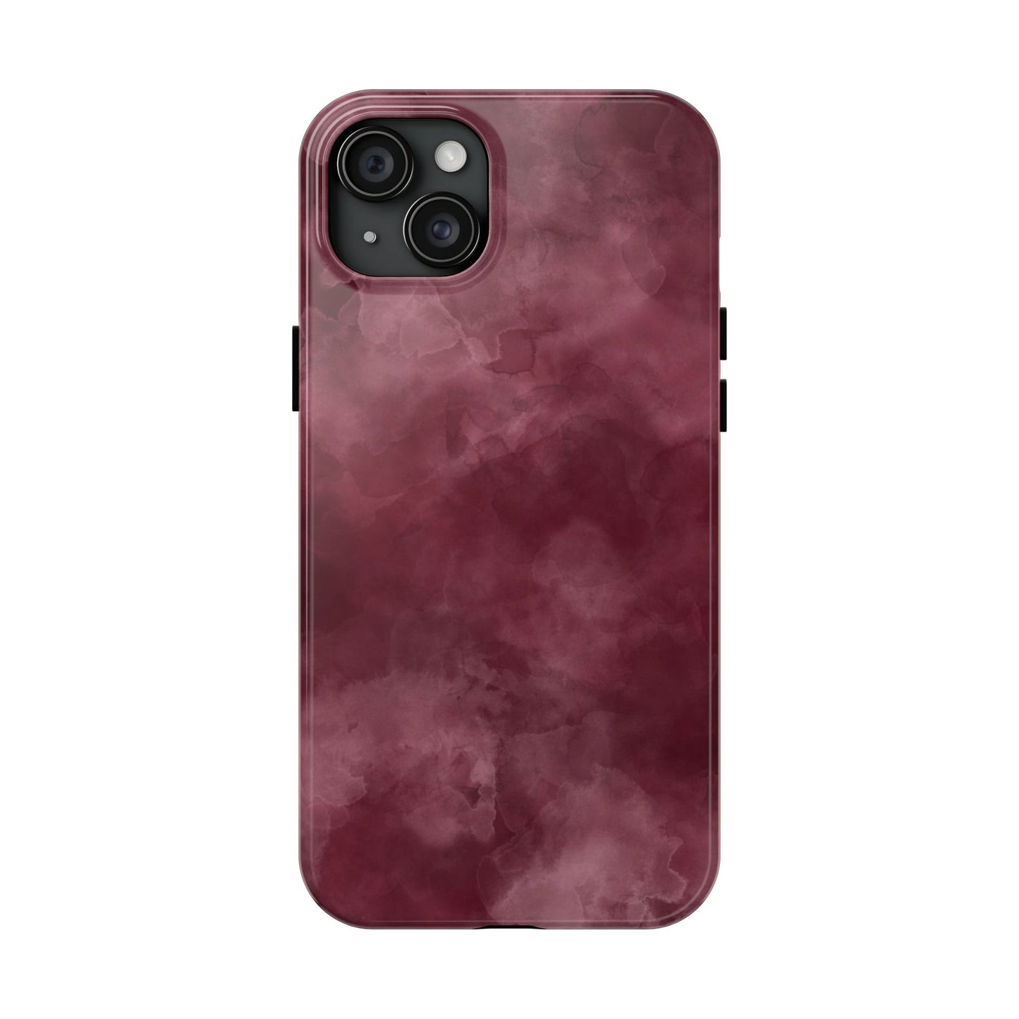 Elegant Burgundy Tough Phone Cases, Stylish Phone Cover, Durable Phone Protector, Unique Gift, Trendy Tech Accessories