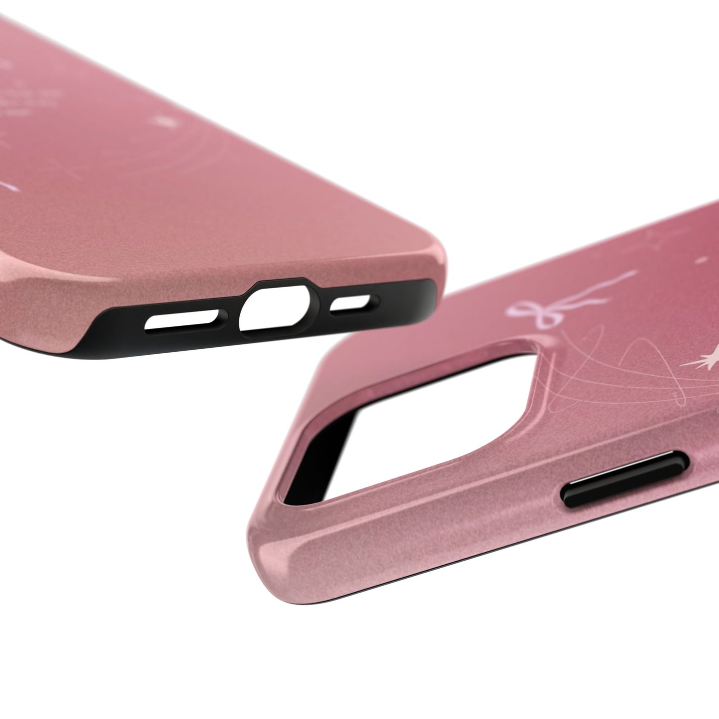 Inspirational Tough Phone Cases - Pink with Stars, Sturdy Protection, Gifts for Her, Motivational Quotes, Everyday Use