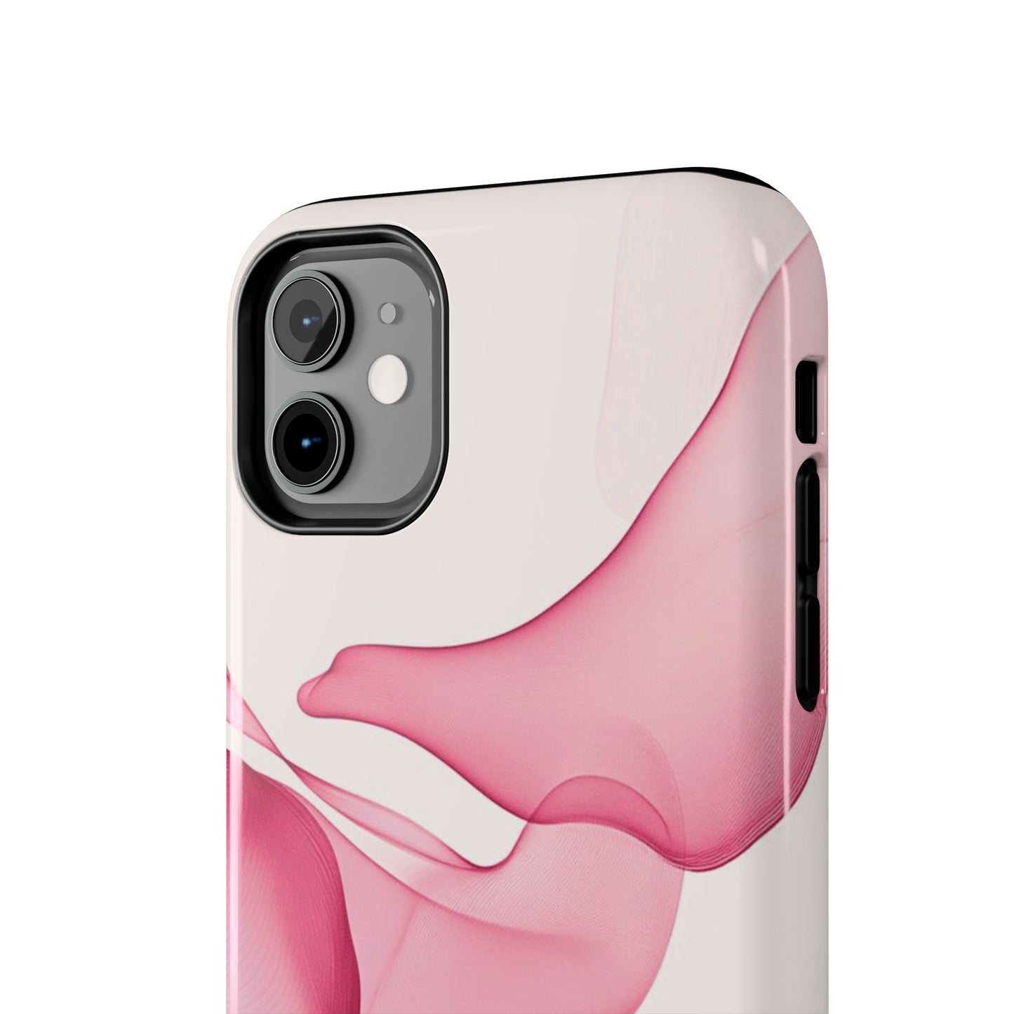 Elegant Tough Phone Cases | Stylish Shockproof Covers for Women | Trendy Gift for Birthdays, Holidays, or Any Occasion, Pink Flow Design