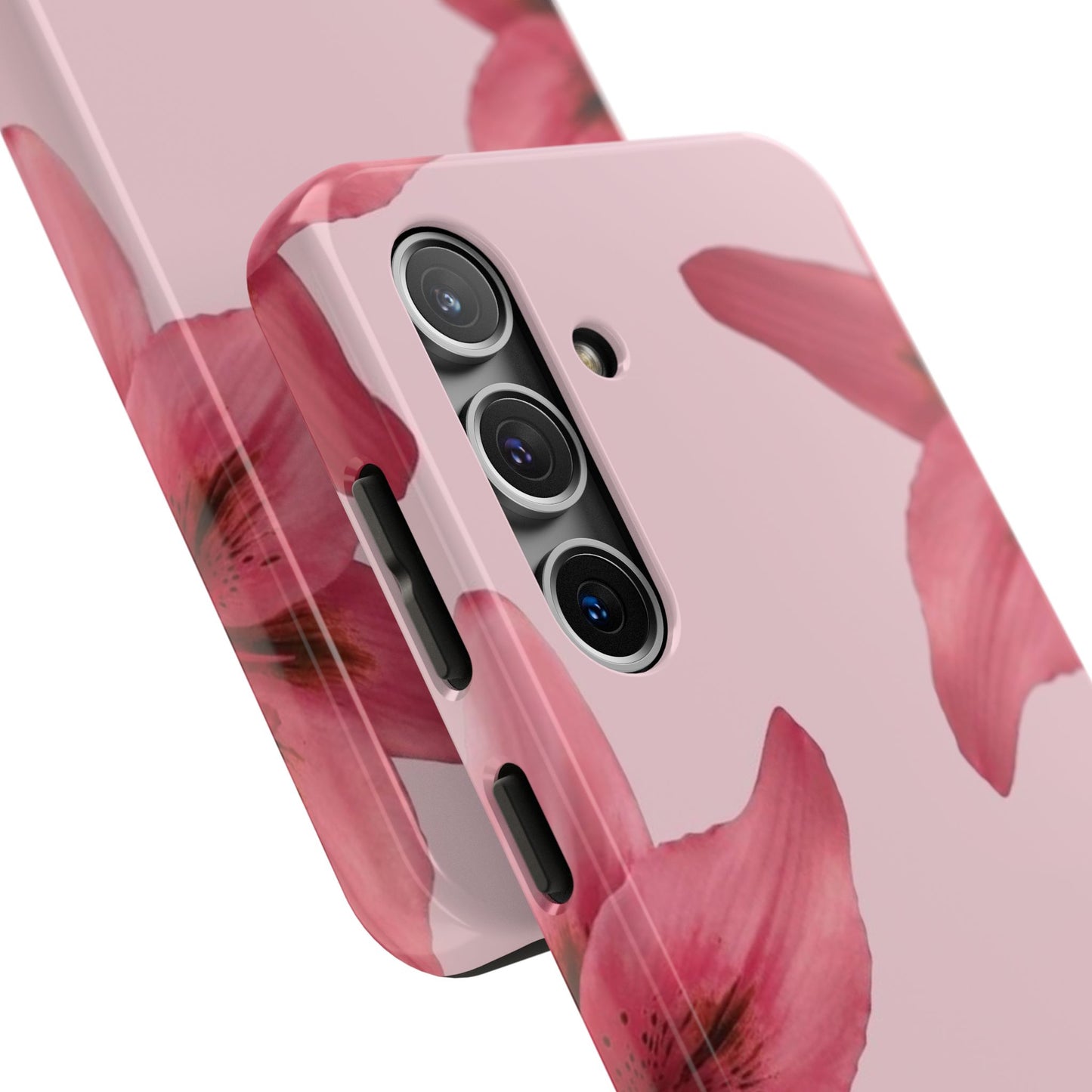 Stylish Floral Phone Case - Tough & Durable, Pink Lily Design, Perfect for Flower Lovers, Gift for Her, Seasonal Accessory, Phone Protection