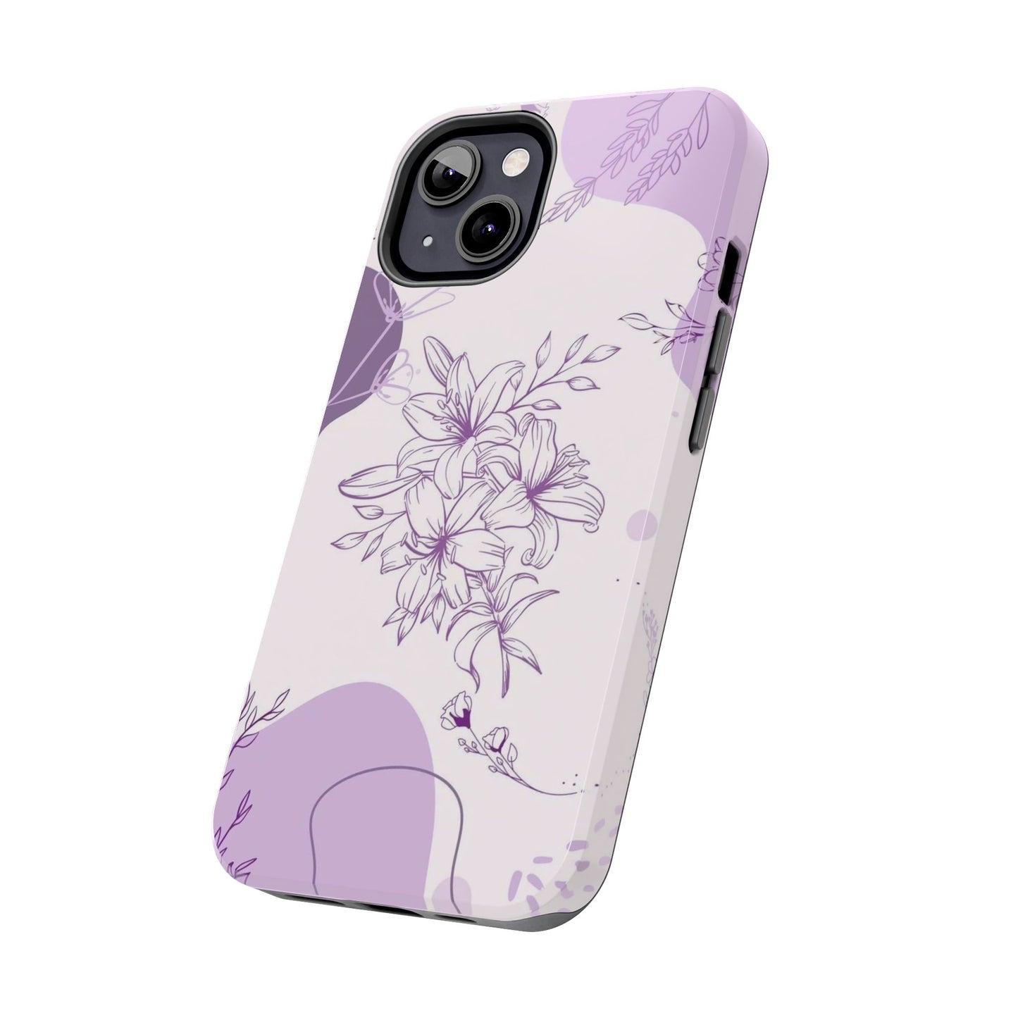 Stylish Floral Tough Phone Cases - Durable Floral Design for Women, Gift for Her, Phone Protection, Nature-Inspired Tech Accessories