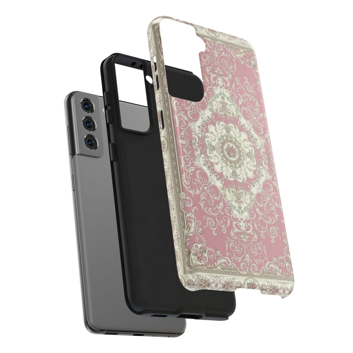 Elegant Floral Tough Phone Cases, Stylish Phone Covers, Durable Tech Accessories, Decorative Phone Protection, Trendy Gift for Her