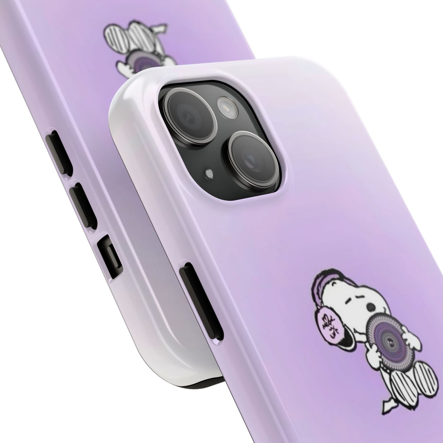 Snoopy Music Lover Phone Case, Cute Tough Phone Case, Gifts for Music Lovers, Cartoon Phone Covers, Vibrant Phone Accessories