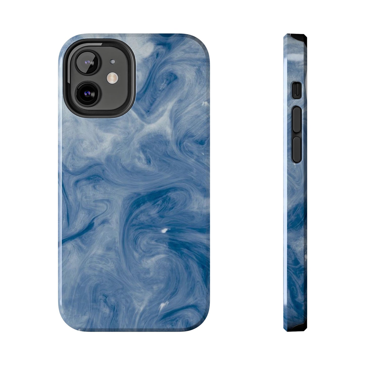 Marble Blue Tough Phone Cases, Phone Protection, Unique Design, Fashion Accessory, Gift for Her, Trendy Smartphone Cover