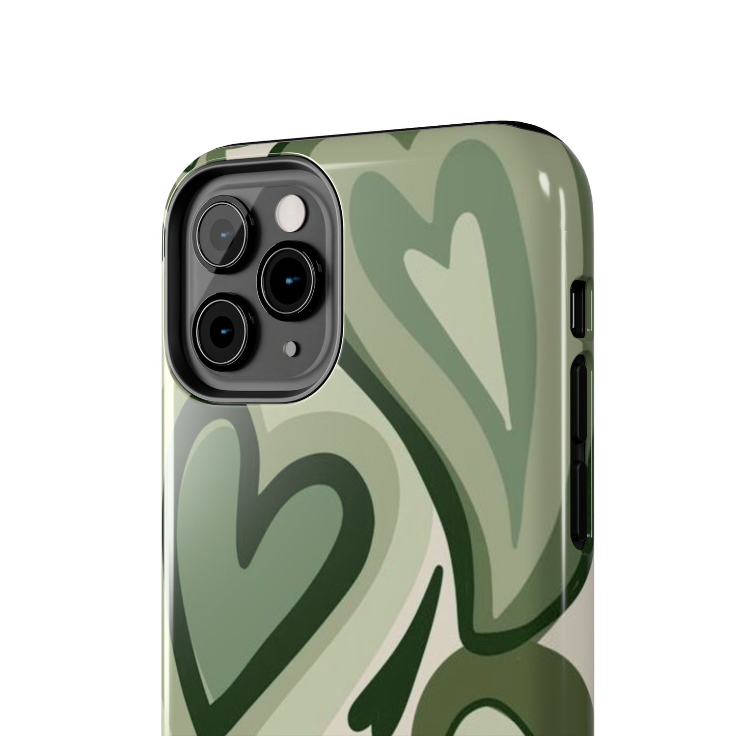 Heartfelt Patterned Tough Phone Cases, Cute Phone Cases, Gift for Her, Valentine's Day, Trendy Accessories, Nature-Inspired Design