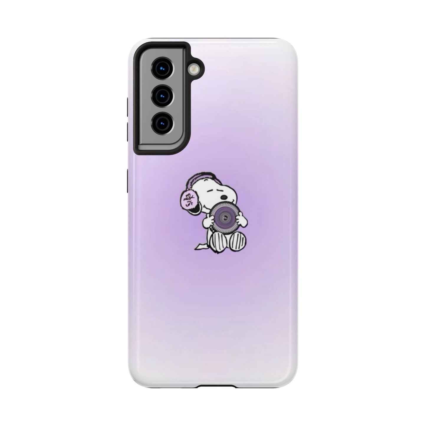 Snoopy Music Lover Phone Case, Cute Tough Phone Case, Gifts for Music Lovers, Cartoon Phone Covers, Vibrant Phone Accessories