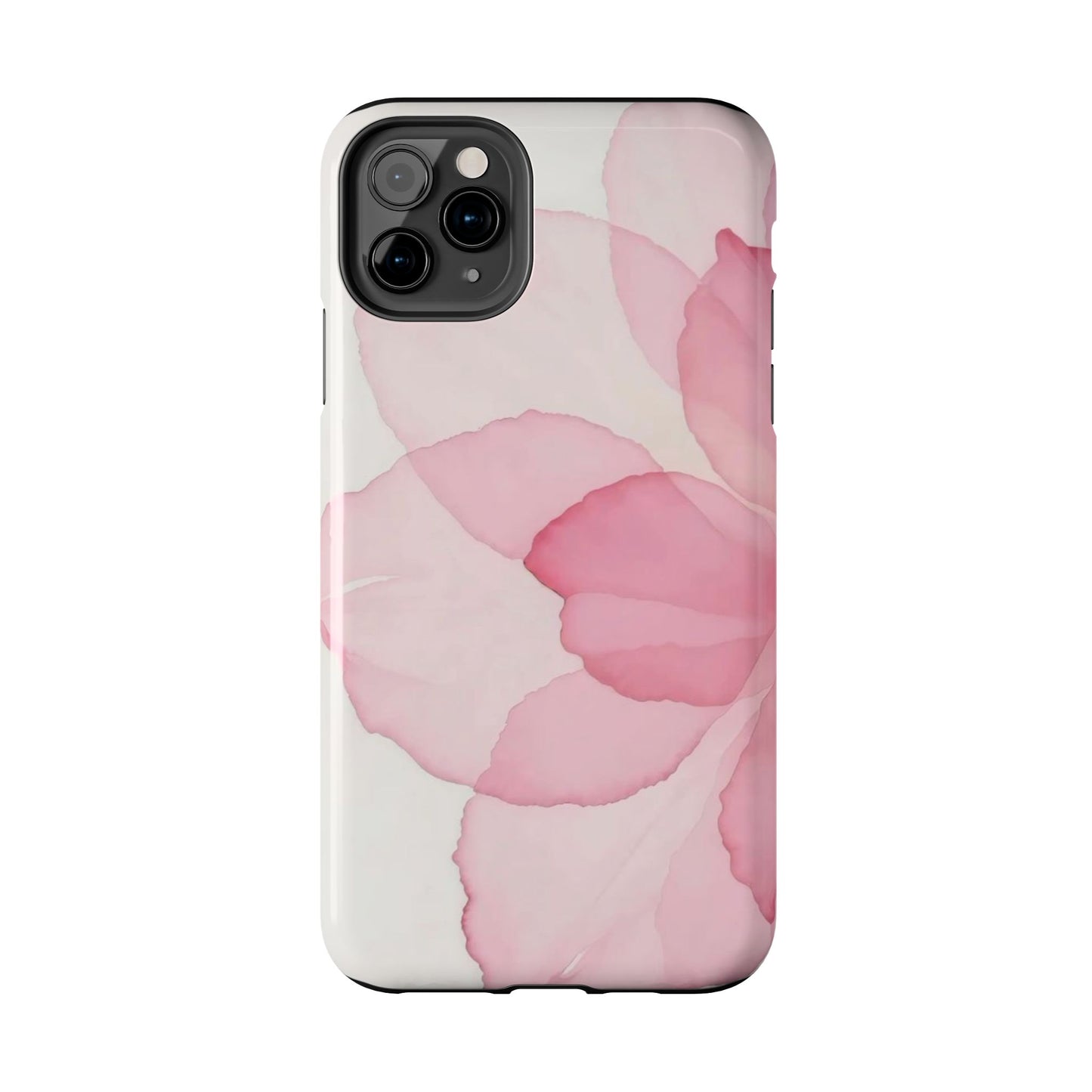 Floral Tough Phone Cases, Durable Phone Cover, Pink Flower Design, Gift for Her, Elegant Phone Accessory, Protect Your Phone