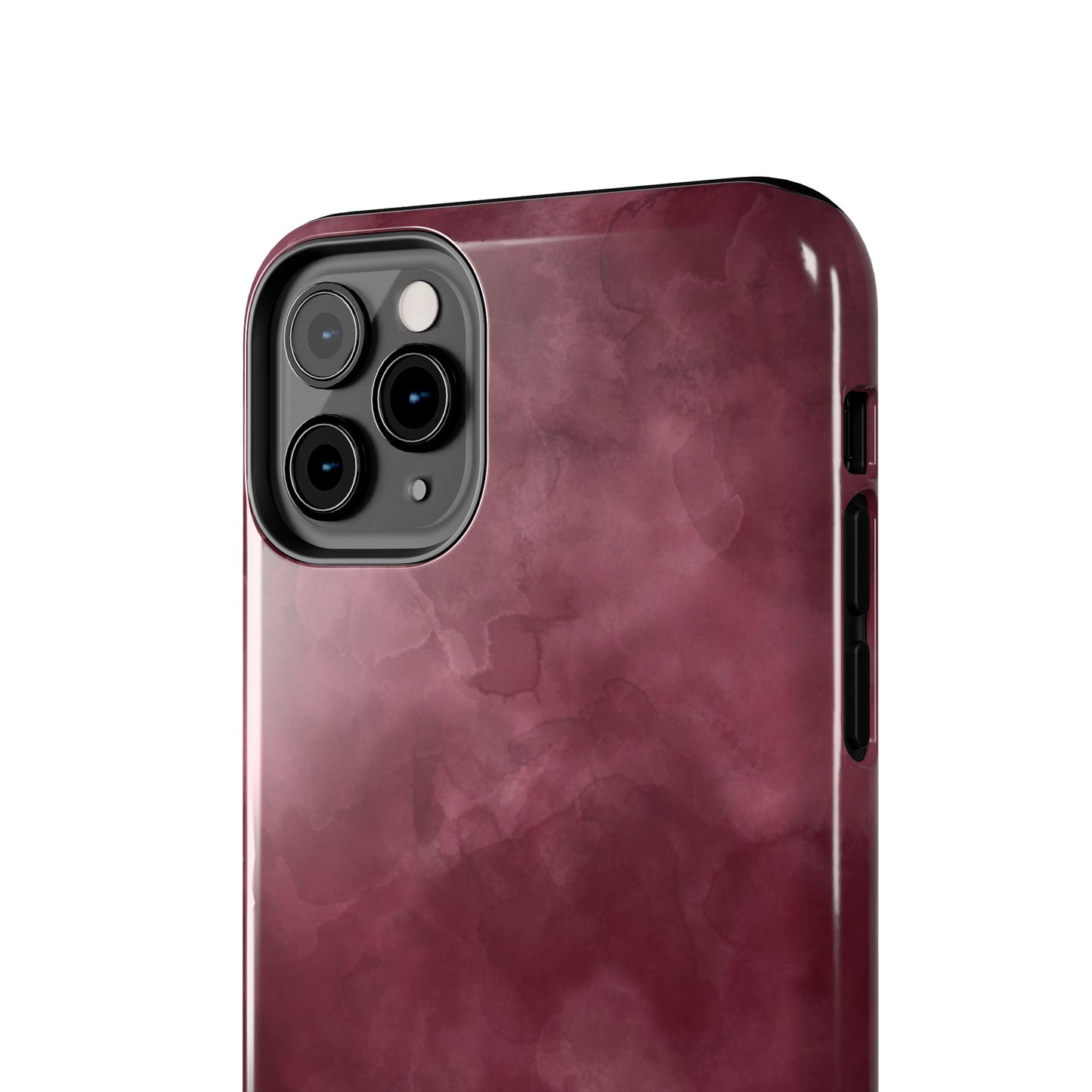 Elegant Burgundy Tough Phone Cases, Stylish Phone Cover, Durable Phone Protector, Unique Gift, Trendy Tech Accessories