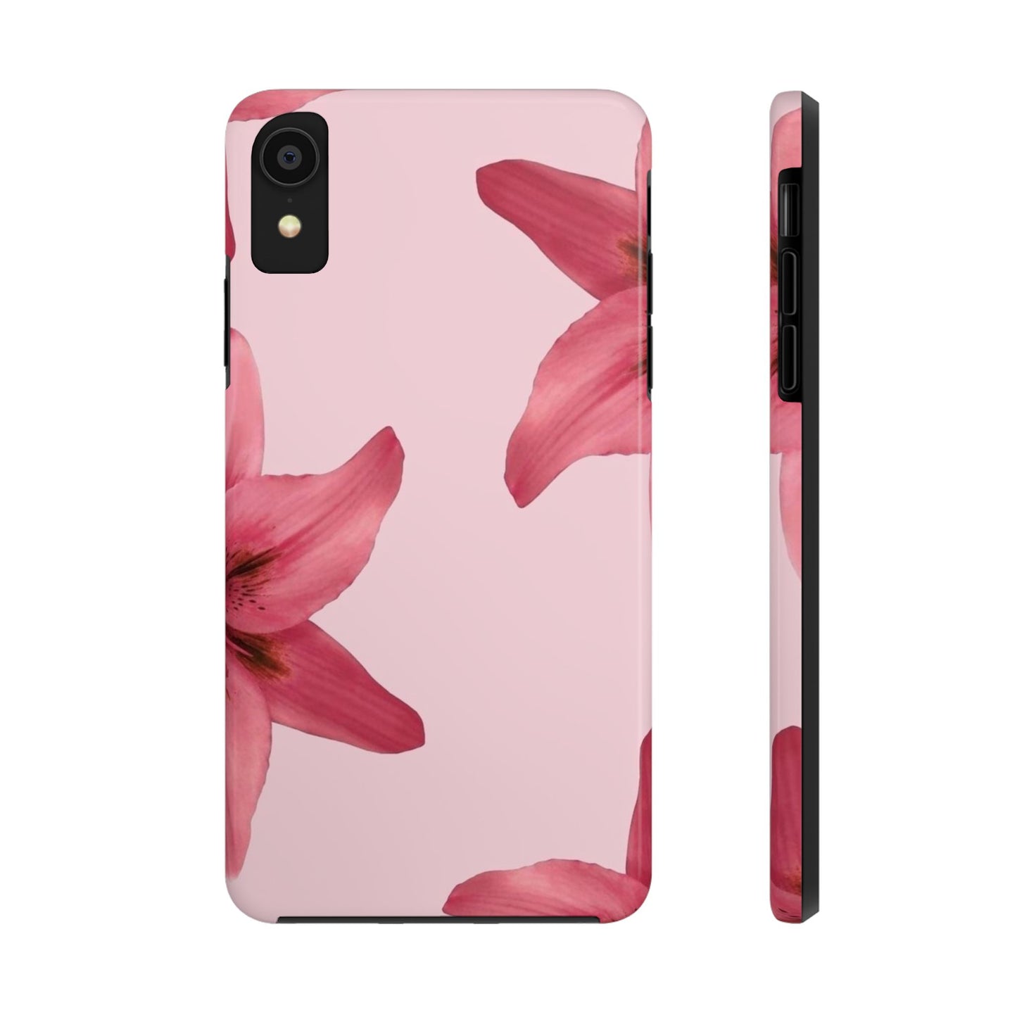 Stylish Floral Phone Case - Tough & Durable, Pink Lily Design, Perfect for Flower Lovers, Gift for Her, Seasonal Accessory, Phone Protection