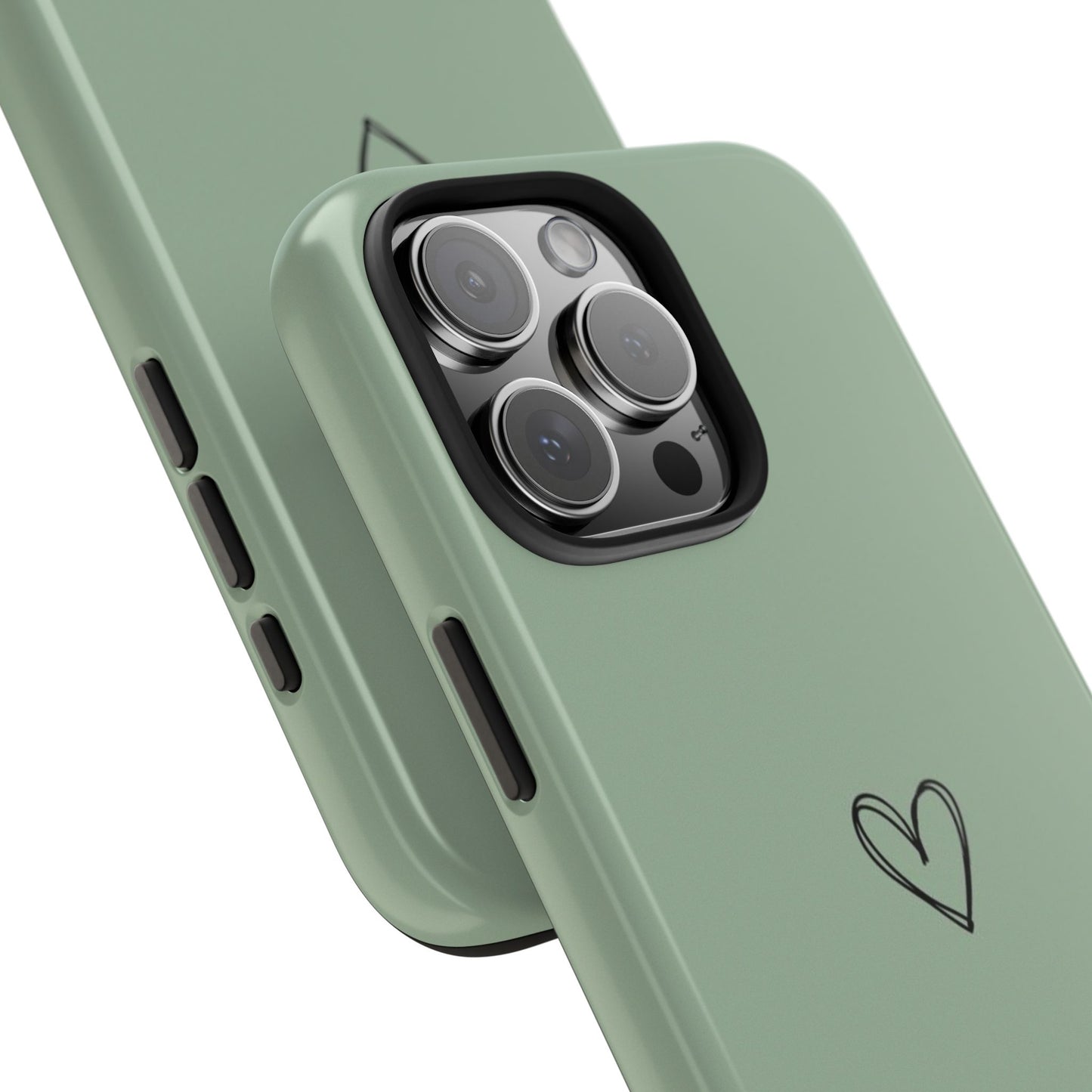 Stylish Tough Phone Cases with Heart Design, Cute Mobile Covers, Unique Gifts for Him/Her, Durable Accessories, Birthday/Friends/Valentine's
