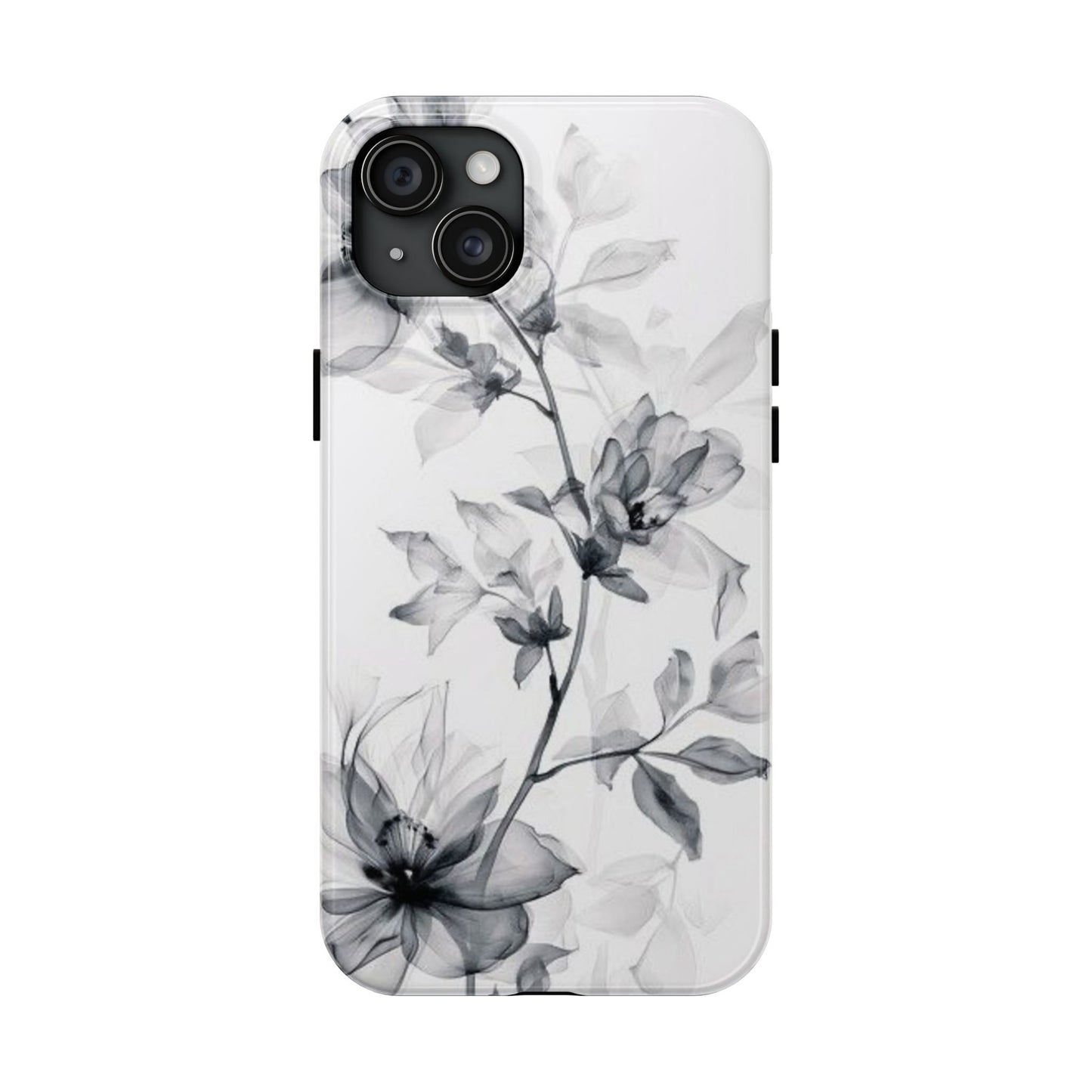 Elegant Floral Tough Phone Cases, Durable Phone Cover, Gift for Her, Protective Case, Floral Design, Stylish Accessory