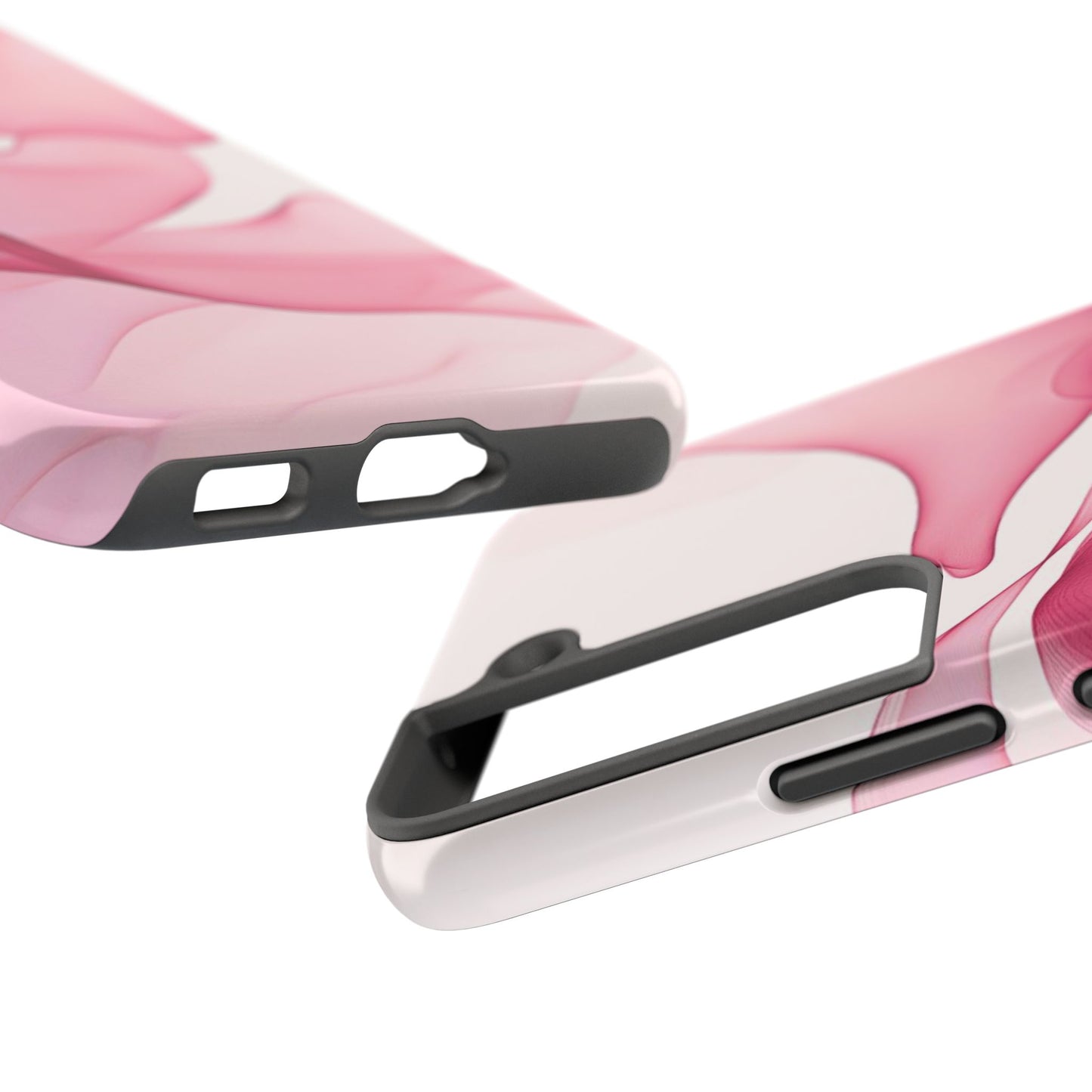 Elegant Tough Phone Cases | Stylish Shockproof Covers for Women | Trendy Gift for Birthdays, Holidays, or Any Occasion, Pink Flow Design