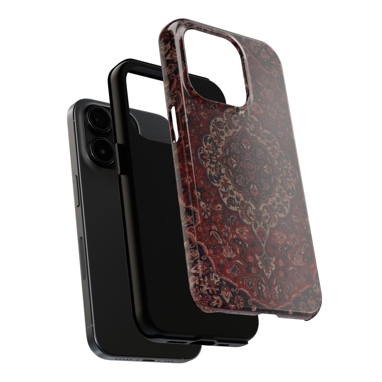 Bohemian Rug Pattern Tough Phone Case, Boho Chic Accessory, Stylish Phone Protection, Unique Gift Idea, Trendy Tech Gear
