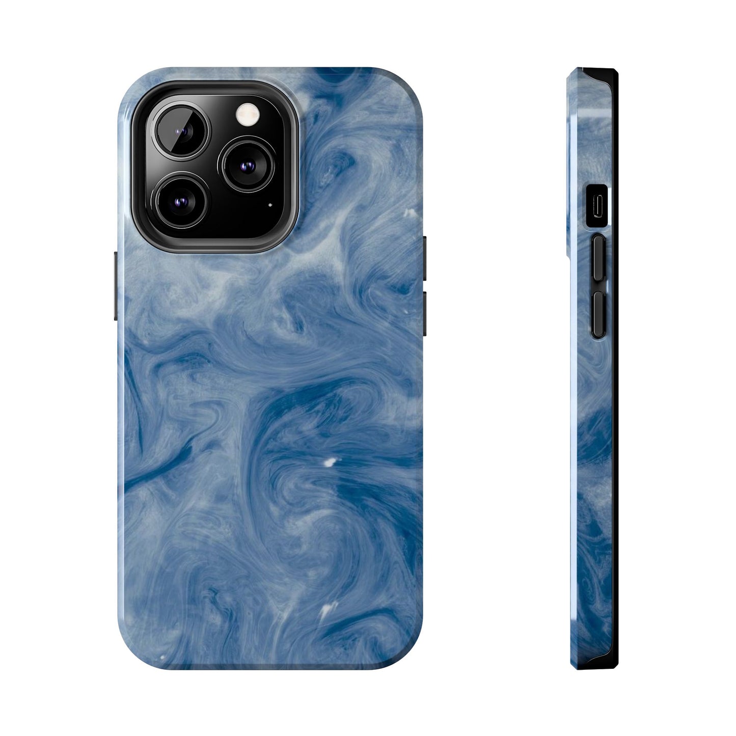 Marble Blue Tough Phone Cases, Phone Protection, Unique Design, Fashion Accessory, Gift for Her, Trendy Smartphone Cover