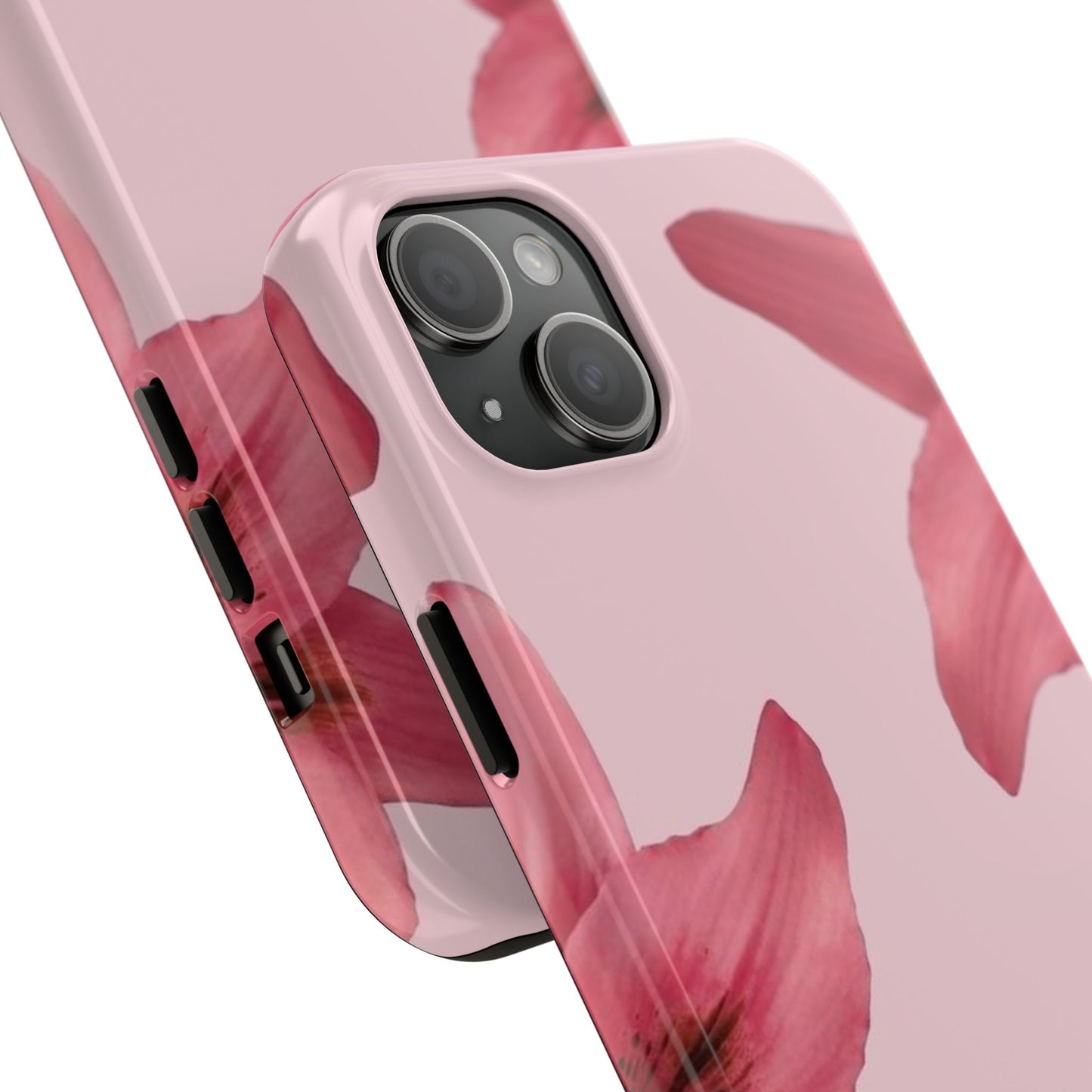 Stylish Floral Phone Case - Tough & Durable, Pink Lily Design, Perfect for Flower Lovers, Gift for Her, Seasonal Accessory, Phone Protection