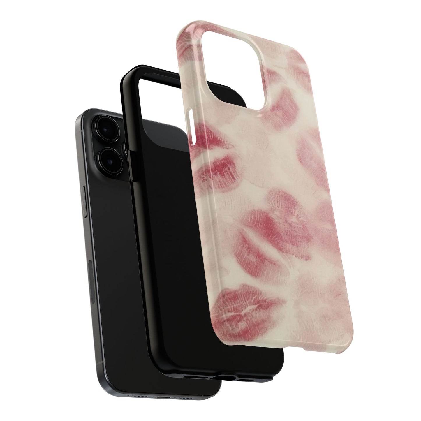 Stylish Kiss Print Phone Cases | Chic Mobile Covers for Trendy Users, Gift for Her, Protective Case, Birthday Present, Valentine's Day