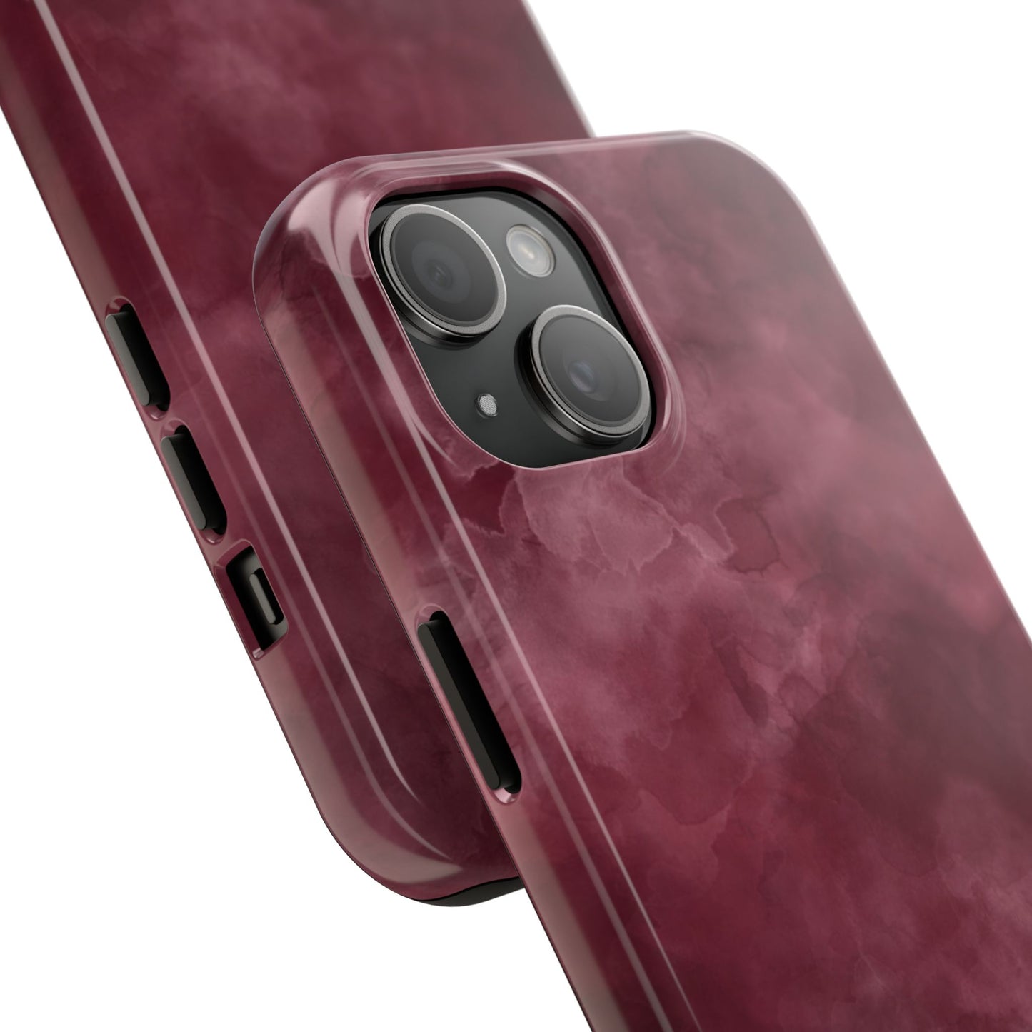 Elegant Burgundy Tough Phone Cases, Stylish Phone Cover, Durable Phone Protector, Unique Gift, Trendy Tech Accessories