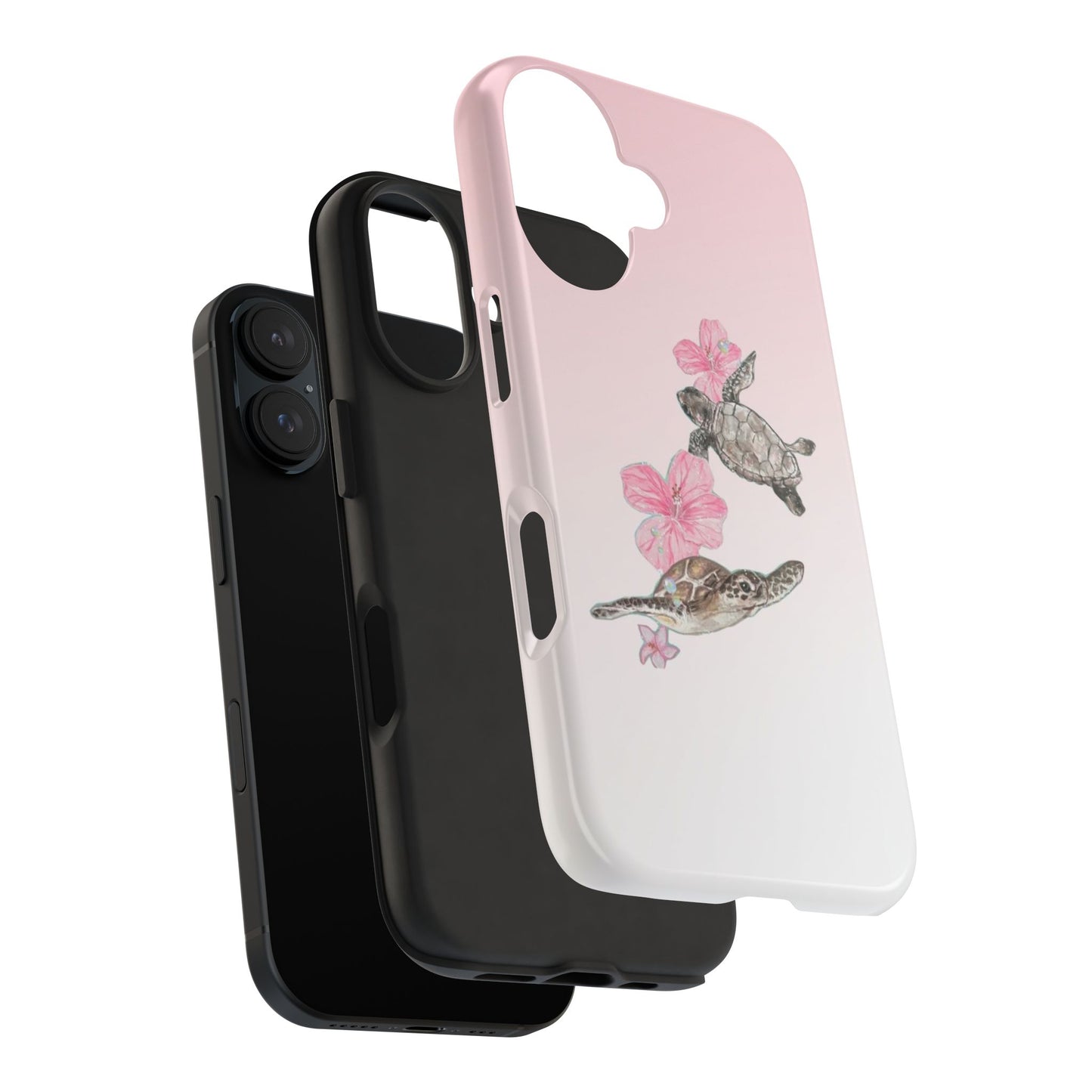 Turtle Phone Case – Tropical Tough Cover, Beach Lover Gift, Ocean Aesthetic, Durable Accessory for Summer, Fun & Functional Case