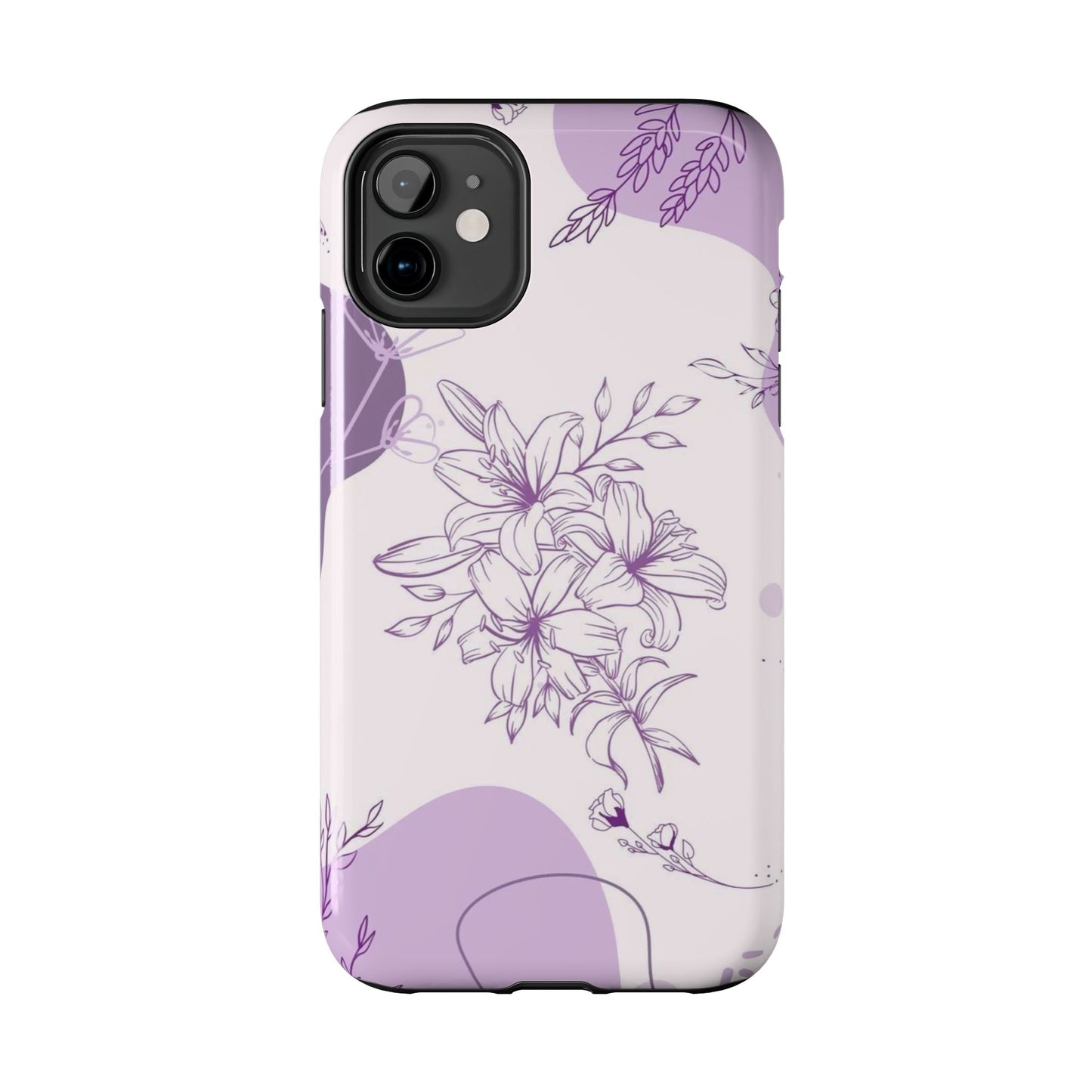 Stylish Floral Tough Phone Cases - Durable Floral Design for Women, Gift for Her, Phone Protection, Nature-Inspired Tech Accessories