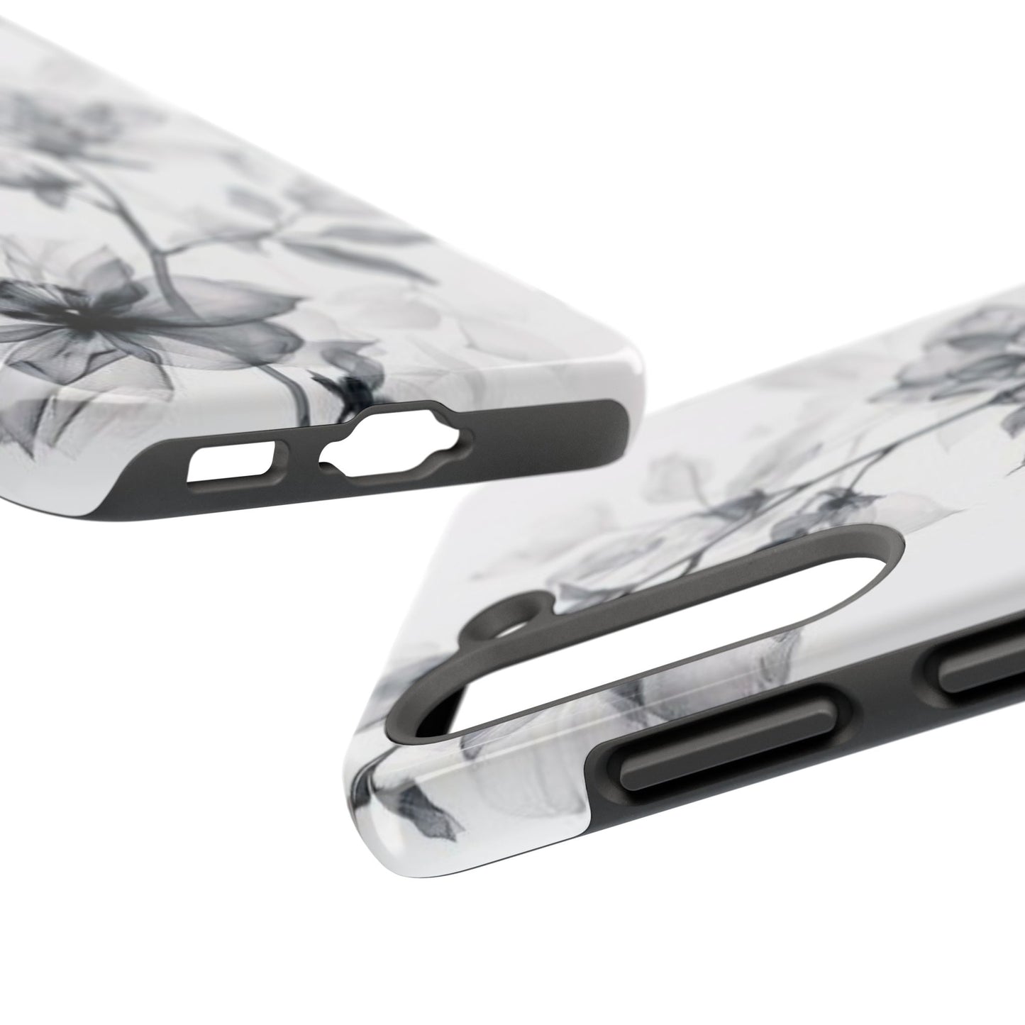 Elegant Floral Tough Phone Cases, Durable Phone Cover, Gift for Her, Protective Case, Floral Design, Stylish Accessory