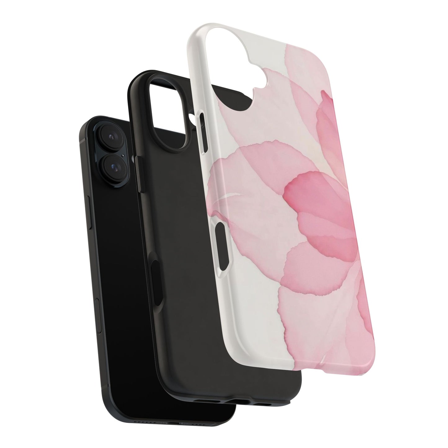 Floral Tough Phone Cases, Durable Phone Cover, Pink Flower Design, Gift for Her, Elegant Phone Accessory, Protect Your Phone