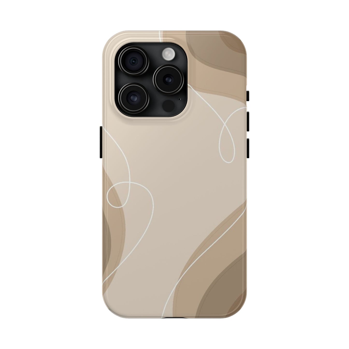 Abstract Wave Tough Phone Cases, Modern Phone Covers, Stylish Protective Cases, Gift for Her, Minimalist Design