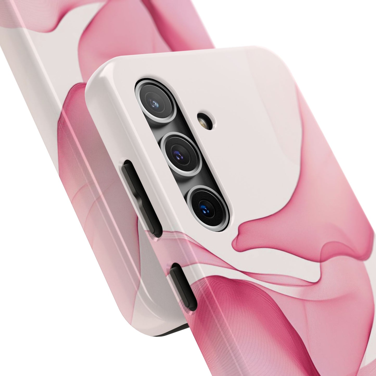 Elegant Tough Phone Cases | Stylish Shockproof Covers for Women | Trendy Gift for Birthdays, Holidays, or Any Occasion, Pink Flow Design
