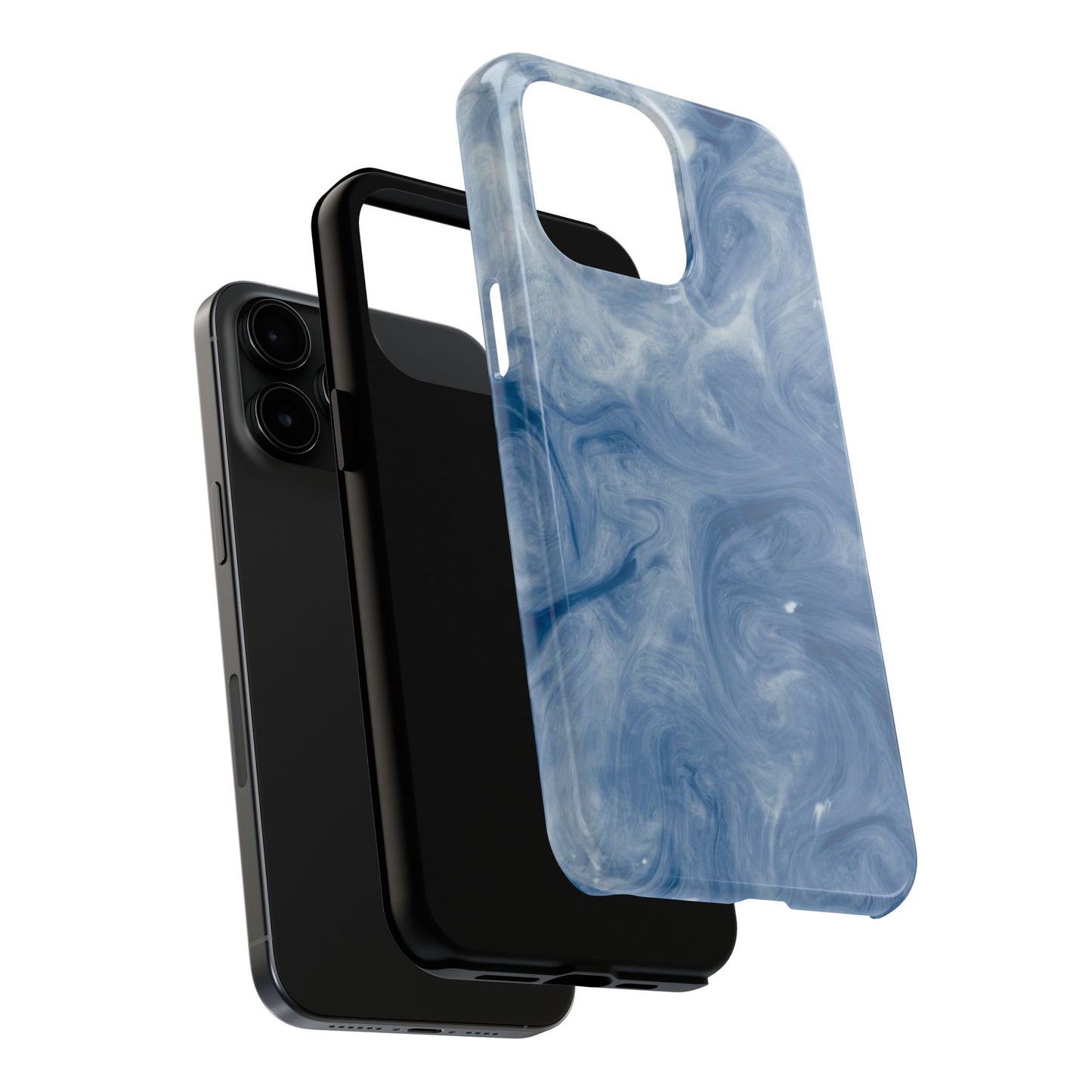 Marble Blue Tough Phone Cases, Phone Protection, Unique Design, Fashion Accessory, Gift for Her, Trendy Smartphone Cover