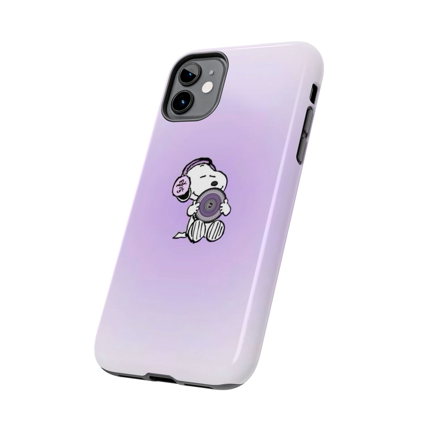 Snoopy Music Lover Phone Case, Cute Tough Phone Case, Gifts for Music Lovers, Cartoon Phone Covers, Vibrant Phone Accessories