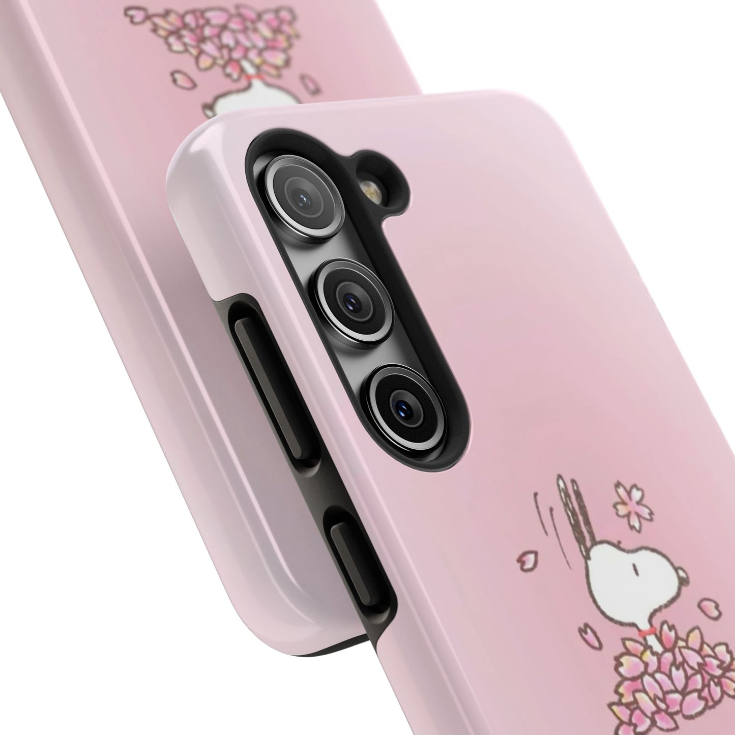 Cute Bunny Floral Tough Phone Cases, Spring Accessories, Gift for Her, Durable Cell Case, Pet Lovers, Unique Spring Decor