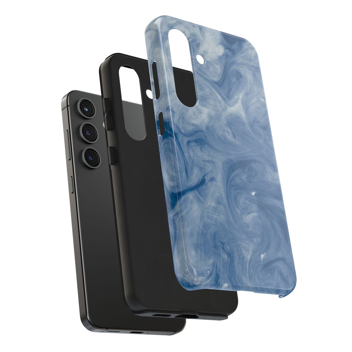 Marble Blue Tough Phone Cases, Phone Protection, Unique Design, Fashion Accessory, Gift for Her, Trendy Smartphone Cover