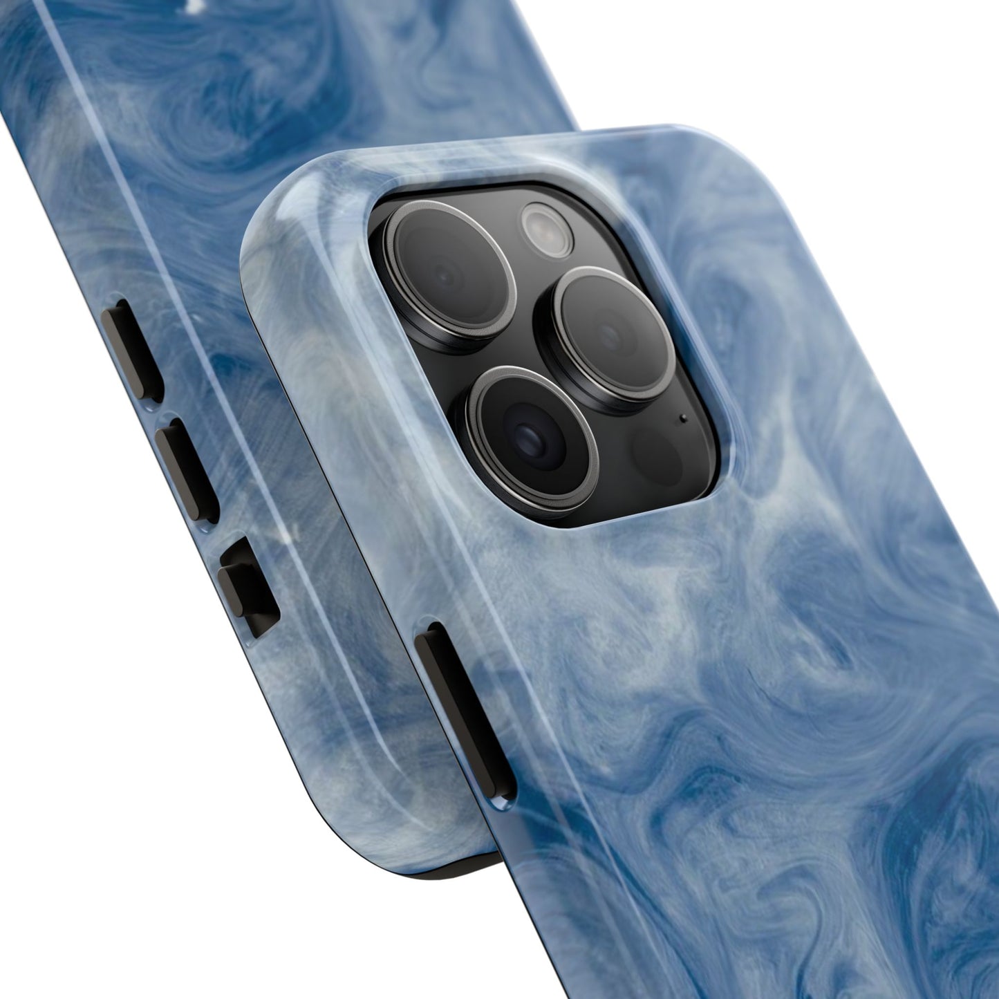 Marble Blue Tough Phone Cases, Phone Protection, Unique Design, Fashion Accessory, Gift for Her, Trendy Smartphone Cover