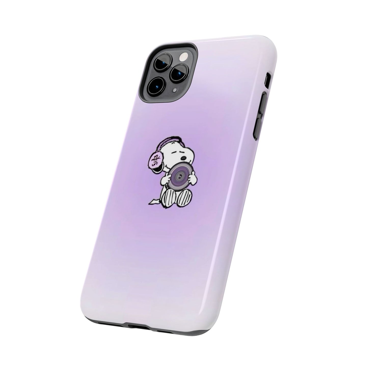 Snoopy Music Lover Phone Case, Cute Tough Phone Case, Gifts for Music Lovers, Cartoon Phone Covers, Vibrant Phone Accessories