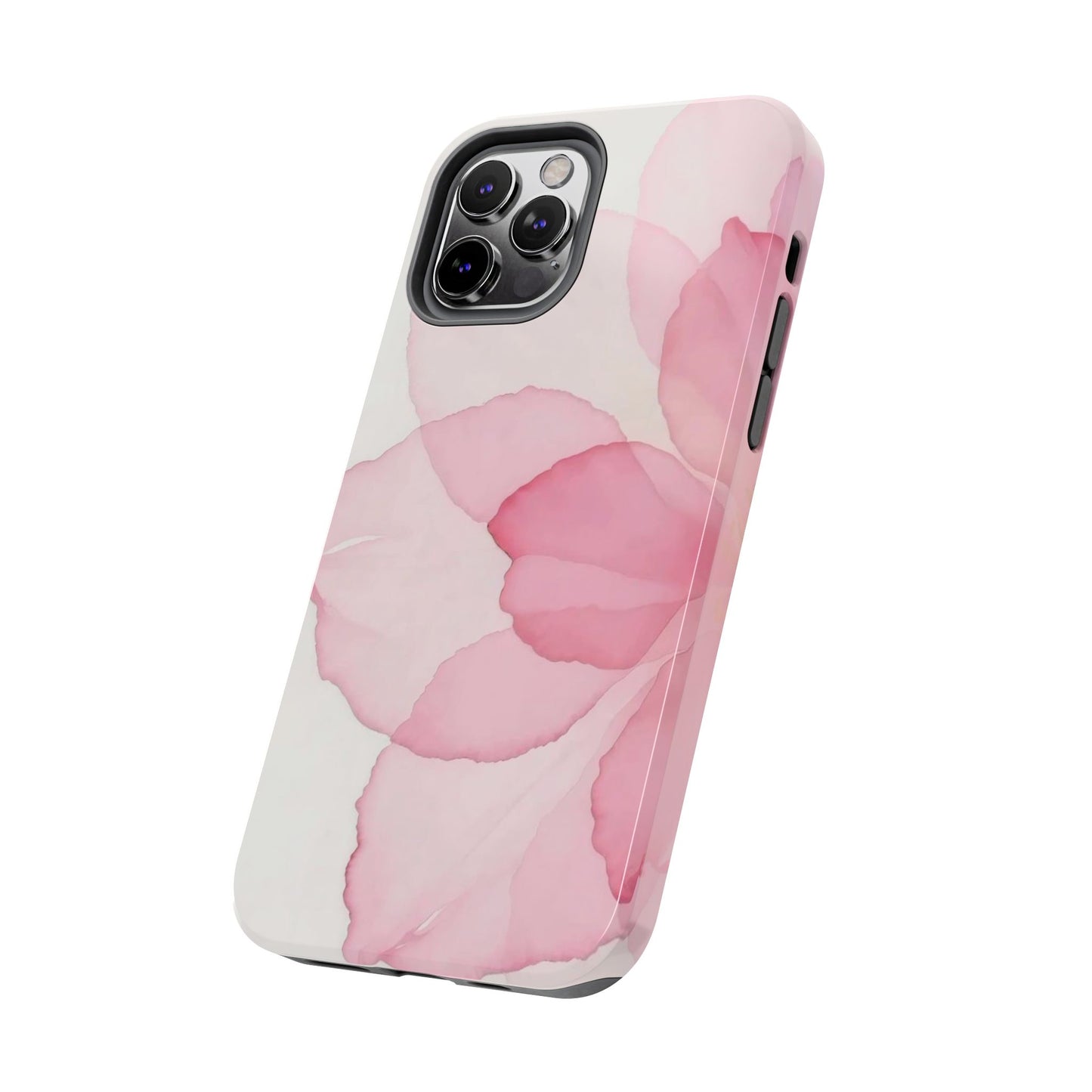 Floral Tough Phone Cases, Durable Phone Cover, Pink Flower Design, Gift for Her, Elegant Phone Accessory, Protect Your Phone