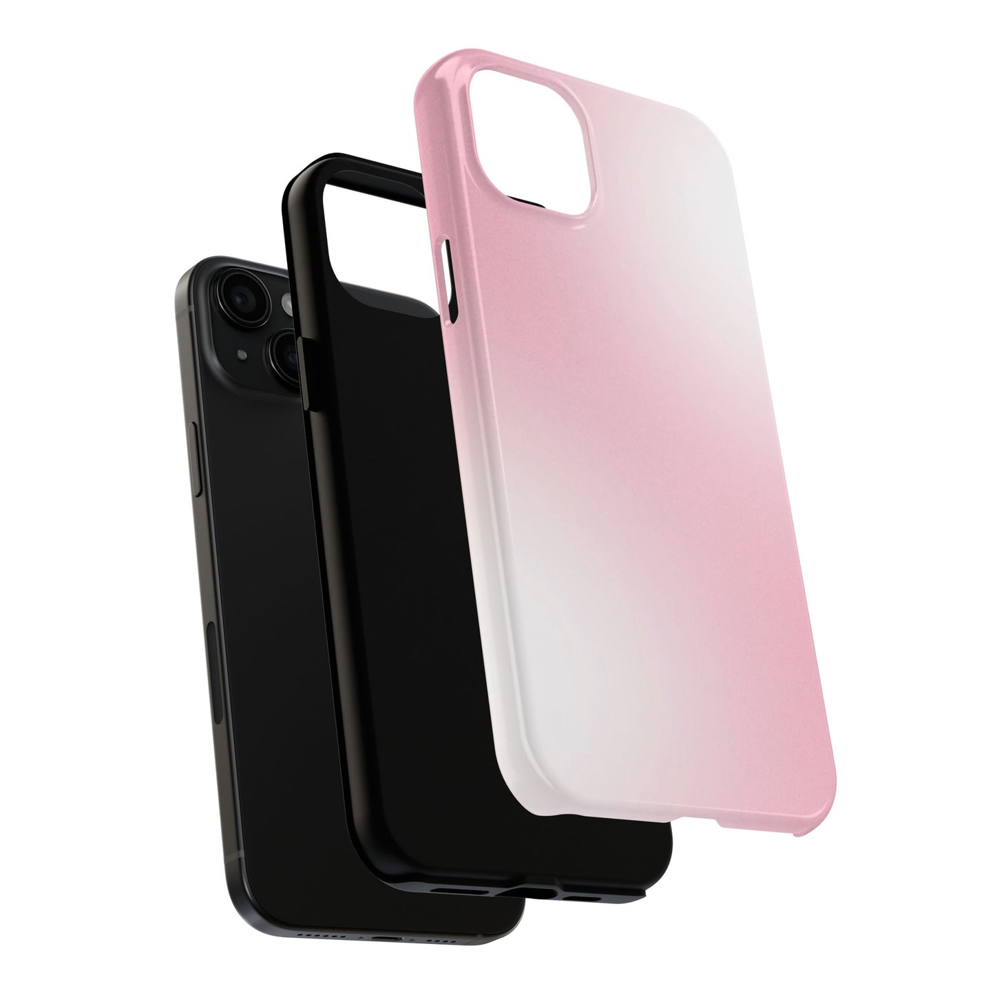 Stylish Tough Phone Cases, Durable Phone Covers, Pink Gradient Phone Case, Gift for Her, Trendy Phone Accessories