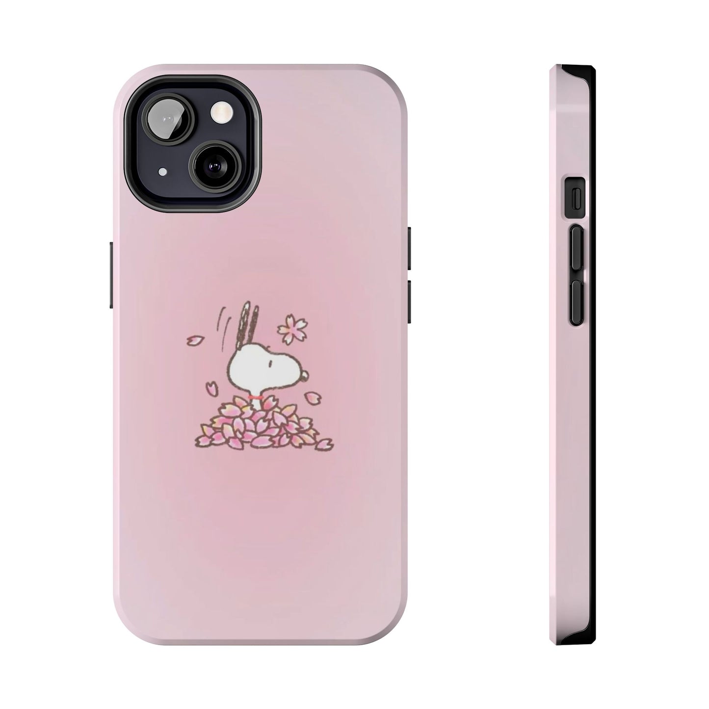 Cute Bunny Floral Tough Phone Cases, Spring Accessories, Gift for Her, Durable Cell Case, Pet Lovers, Unique Spring Decor