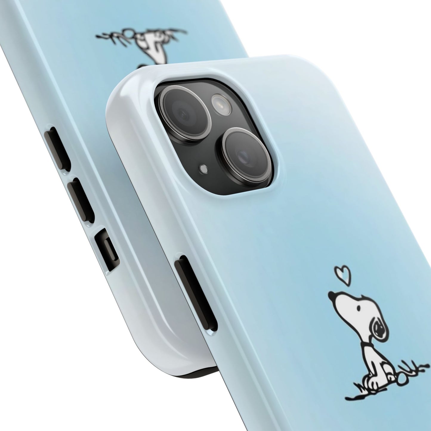 Snoopy Love Tough Phone Cases, Durable Phone Covers for Dog Lovers, Cute Gift for Birthdays, Valentine's Day, Pet Enthusiasts