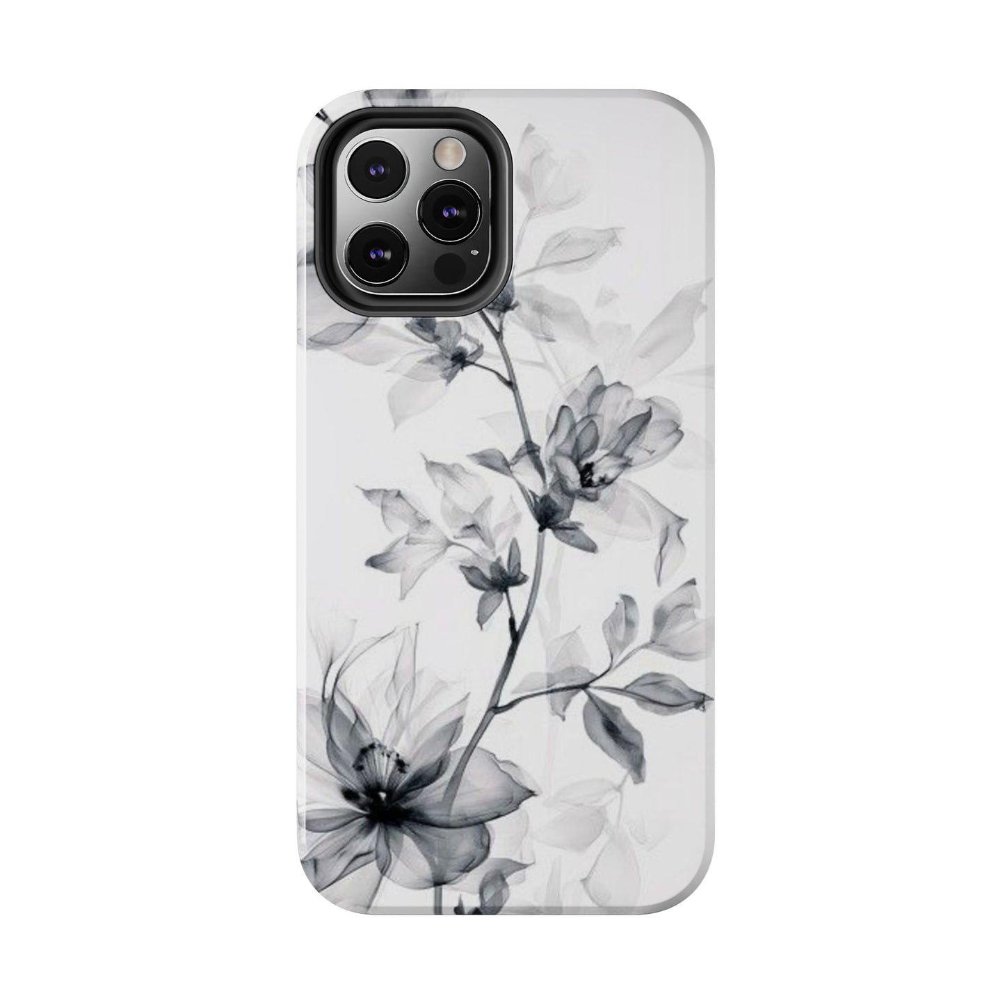 Elegant Floral Tough Phone Cases, Durable Phone Cover, Gift for Her, Protective Case, Floral Design, Stylish Accessory