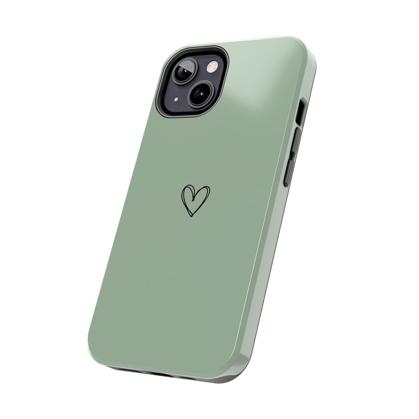 Stylish Tough Phone Cases with Heart Design, Cute Mobile Covers, Unique Gifts for Him/Her, Durable Accessories, Birthday/Friends/Valentine's