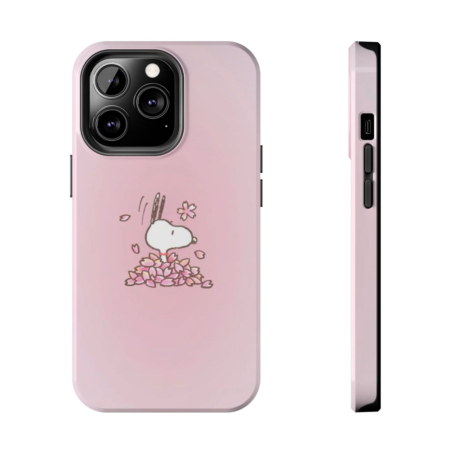 Cute Bunny Floral Tough Phone Cases, Spring Accessories, Gift for Her, Durable Cell Case, Pet Lovers, Unique Spring Decor