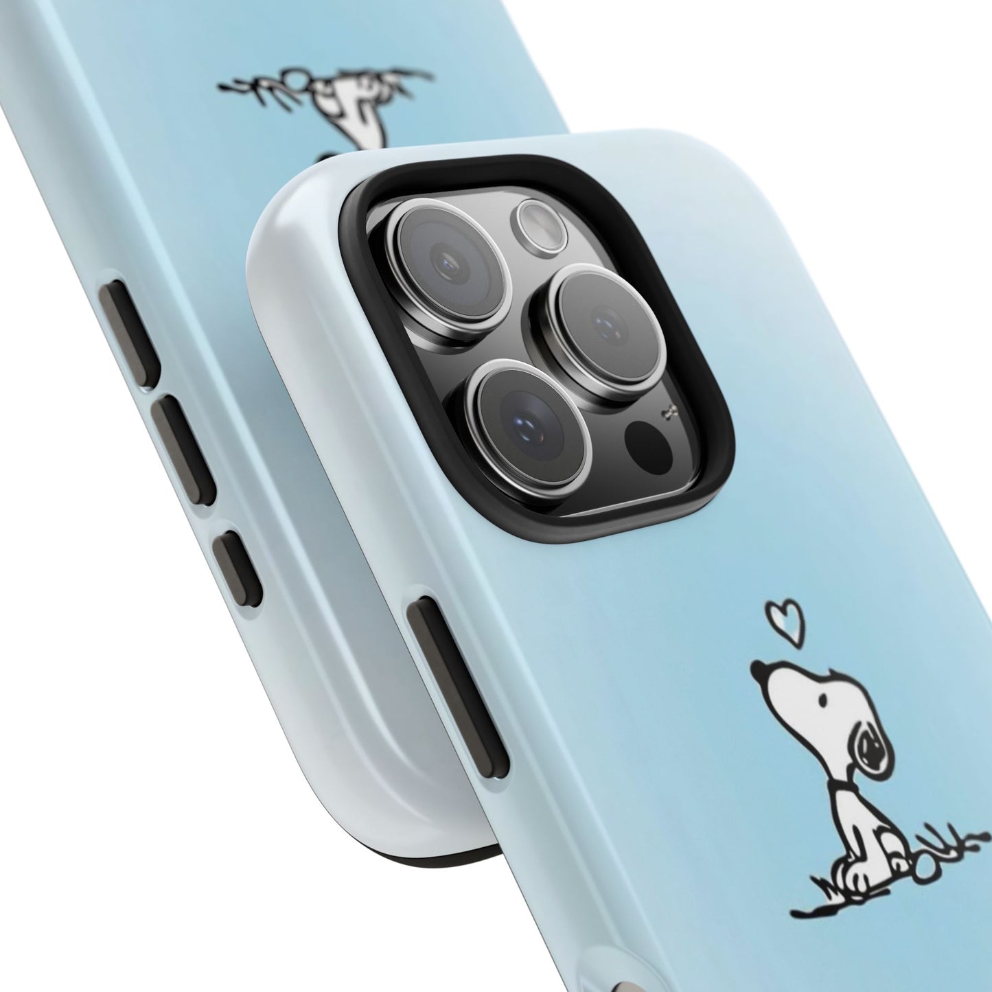 Snoopy Love Tough Phone Cases, Durable Phone Covers for Dog Lovers, Cute Gift for Birthdays, Valentine's Day, Pet Enthusiasts