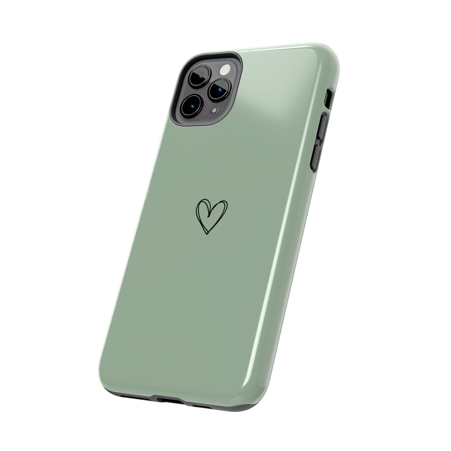 Stylish Tough Phone Cases with Heart Design, Cute Mobile Covers, Unique Gifts for Him/Her, Durable Accessories, Birthday/Friends/Valentine's