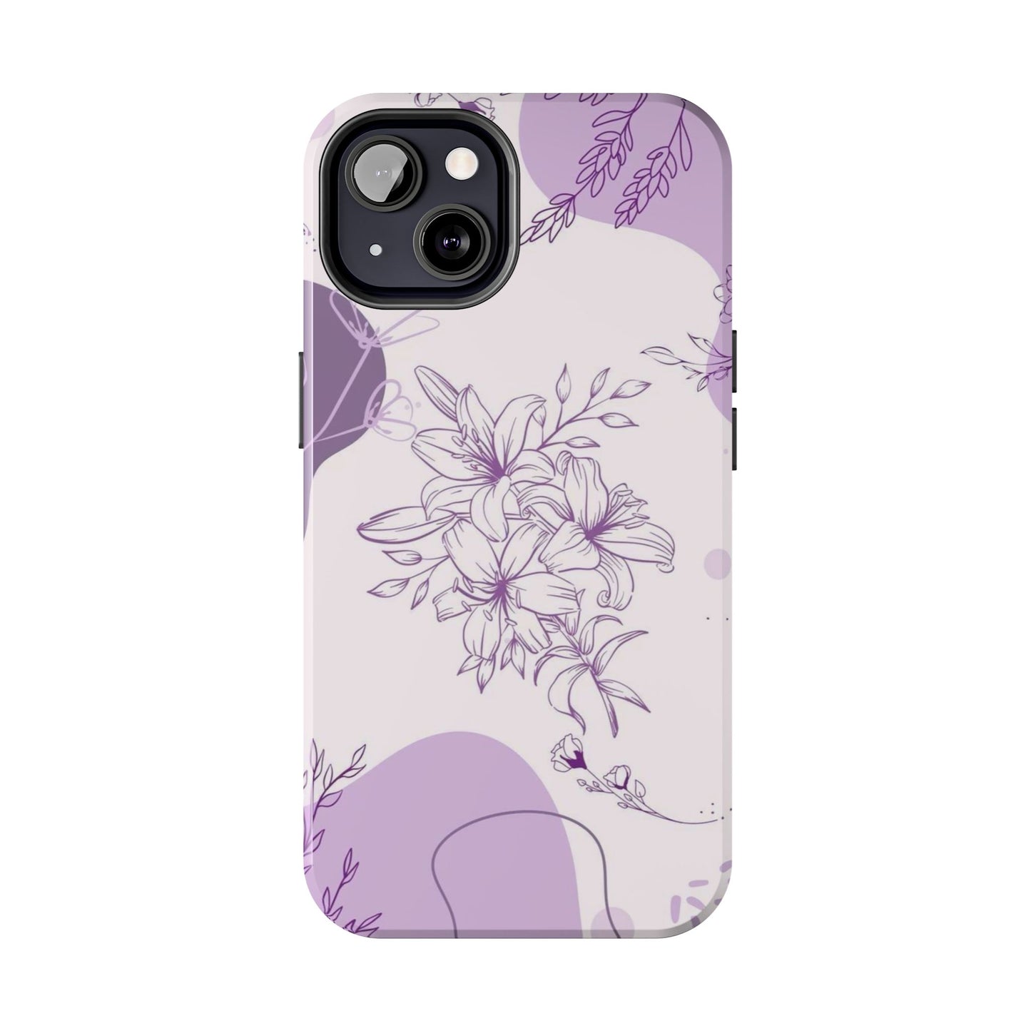 Stylish Floral Tough Phone Cases - Durable Floral Design for Women, Gift for Her, Phone Protection, Nature-Inspired Tech Accessories